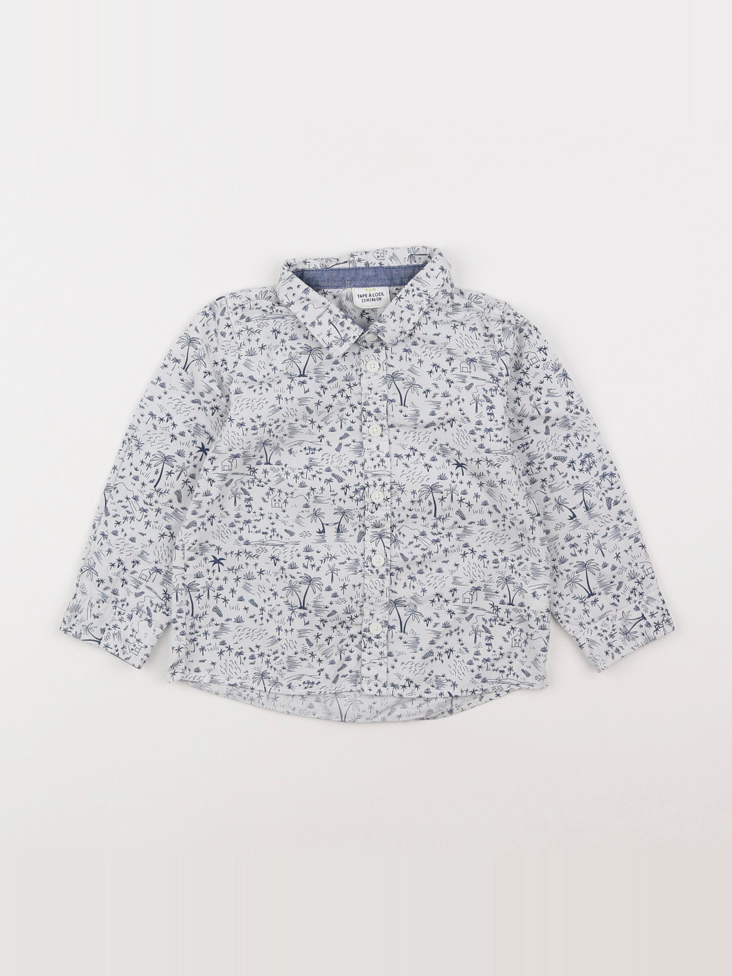 Tape à l'oeil - chemise beige, bleu - 2 ans