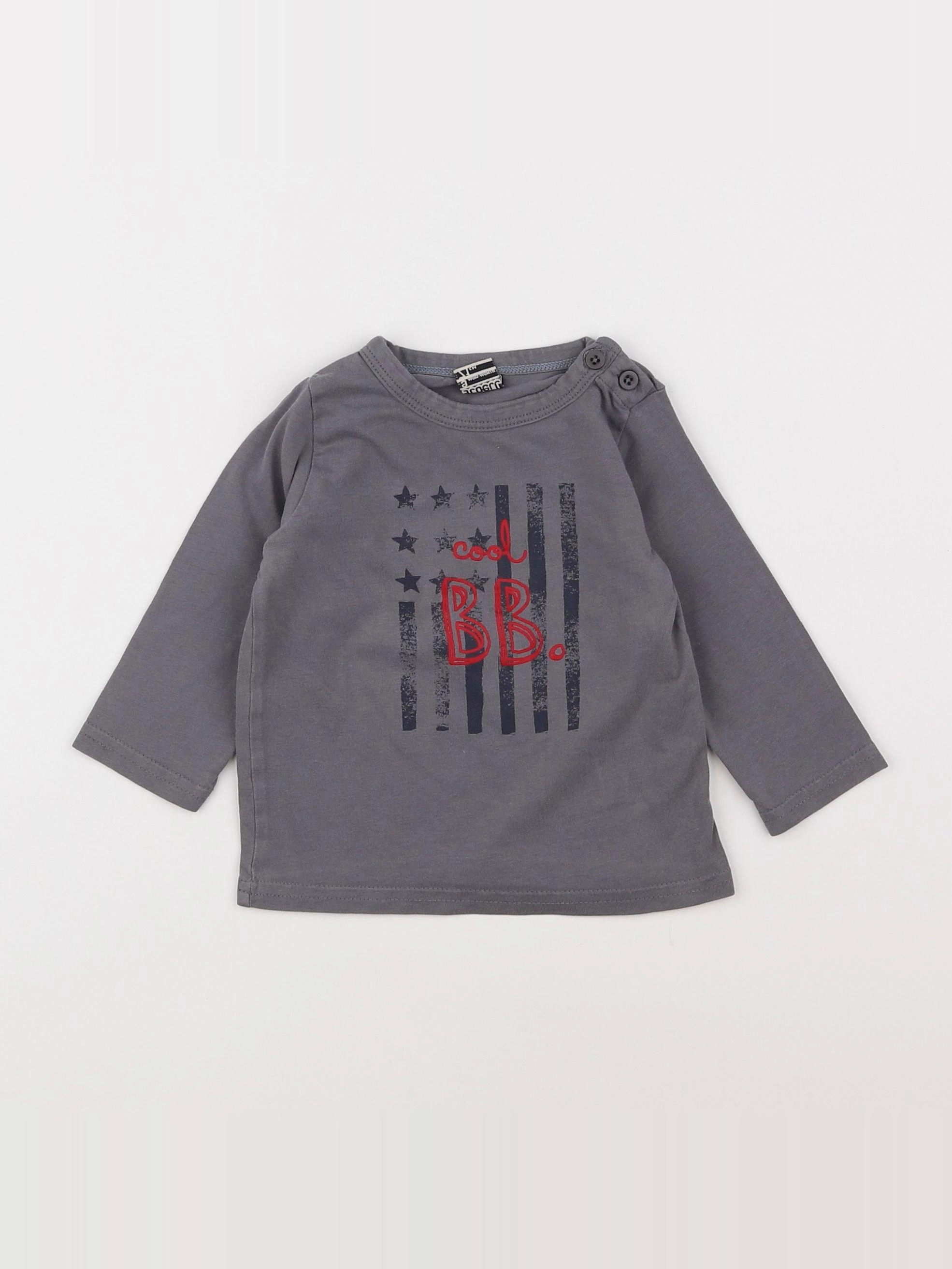Tape à l'oeil - tee-shirt gris - 9 mois