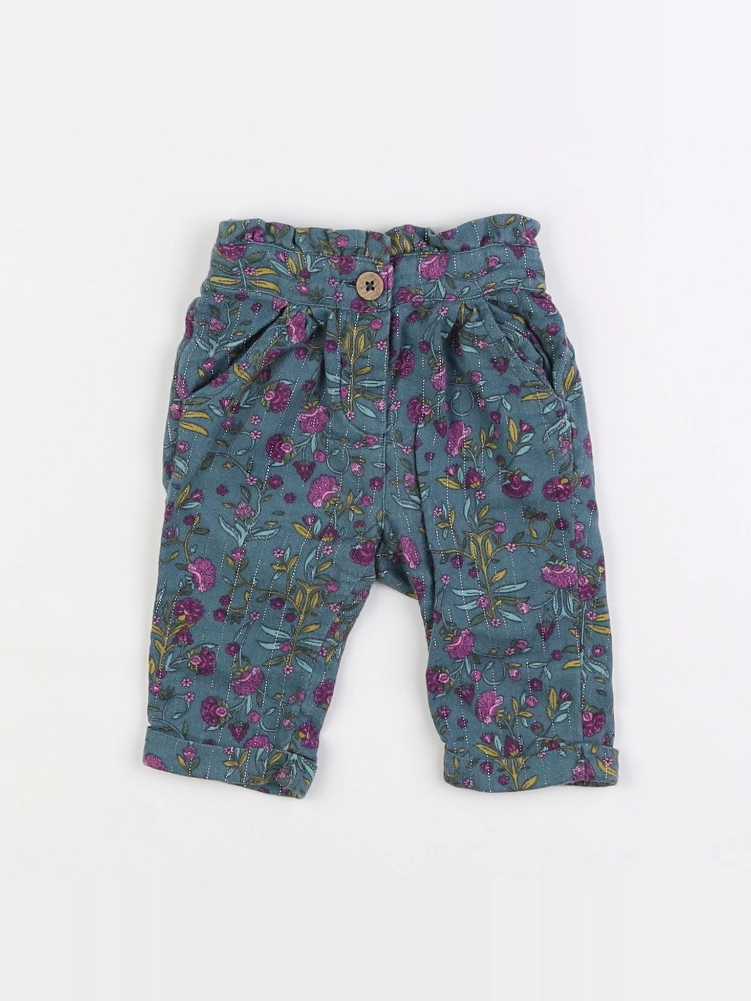 Tape à l'oeil - pantalon bleu - 3 mois