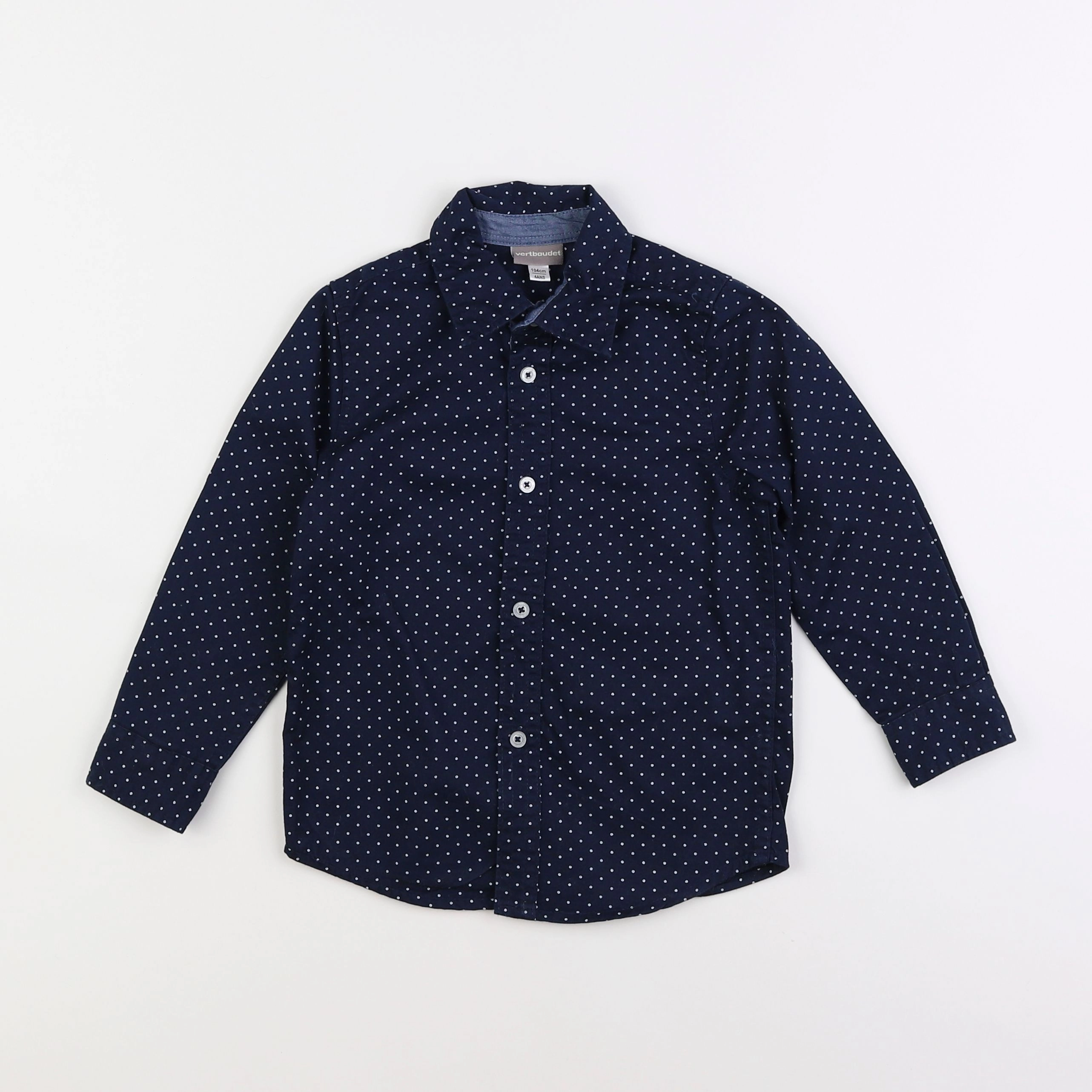 Vertbaudet - chemise bleu - 4 ans