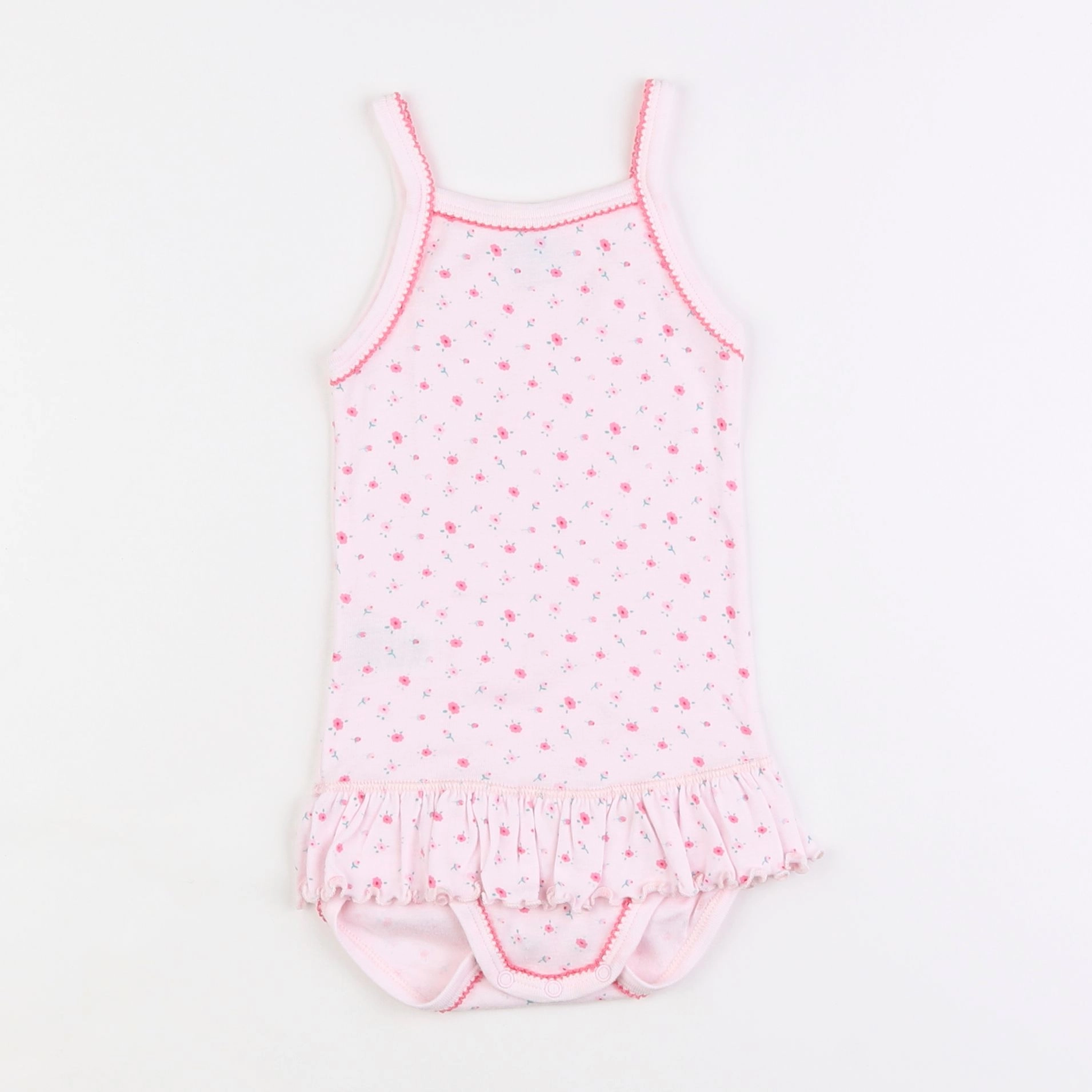 Petit Bateau - body rose - 2 ans