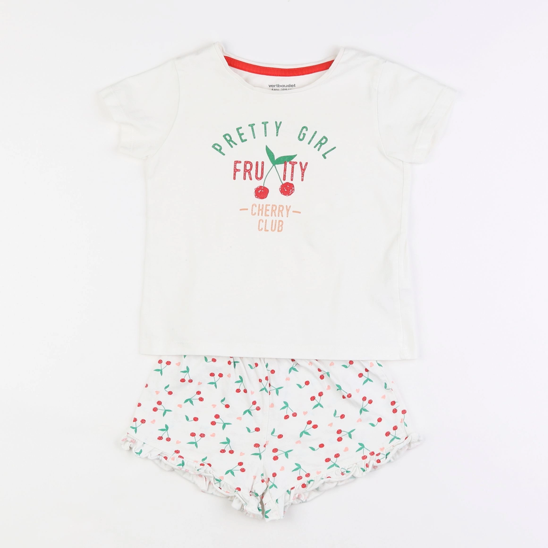 Vertbaudet - pyjama coton multicolore - 4 ans