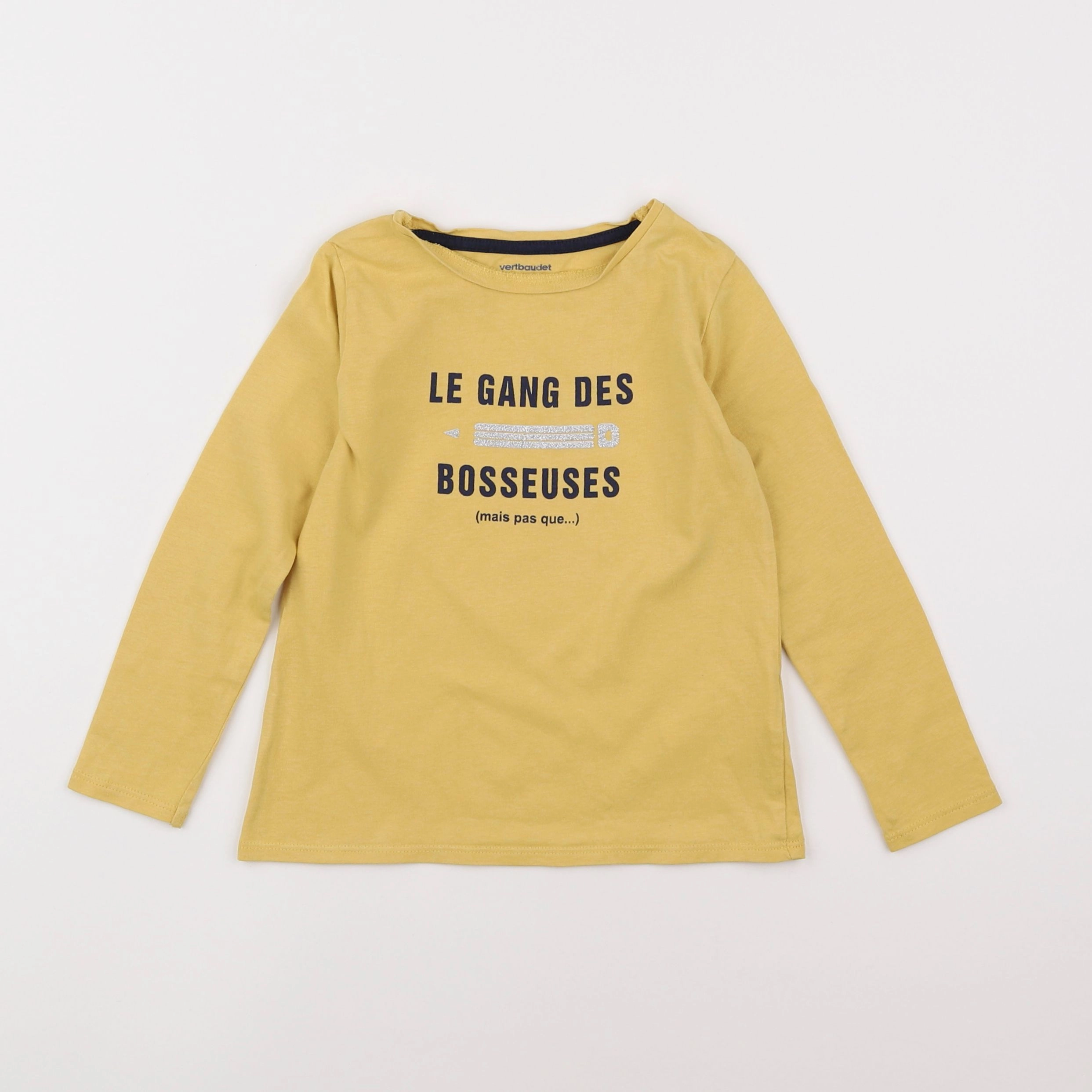 Vertbaudet - tee-shirt jaune - 4 ans