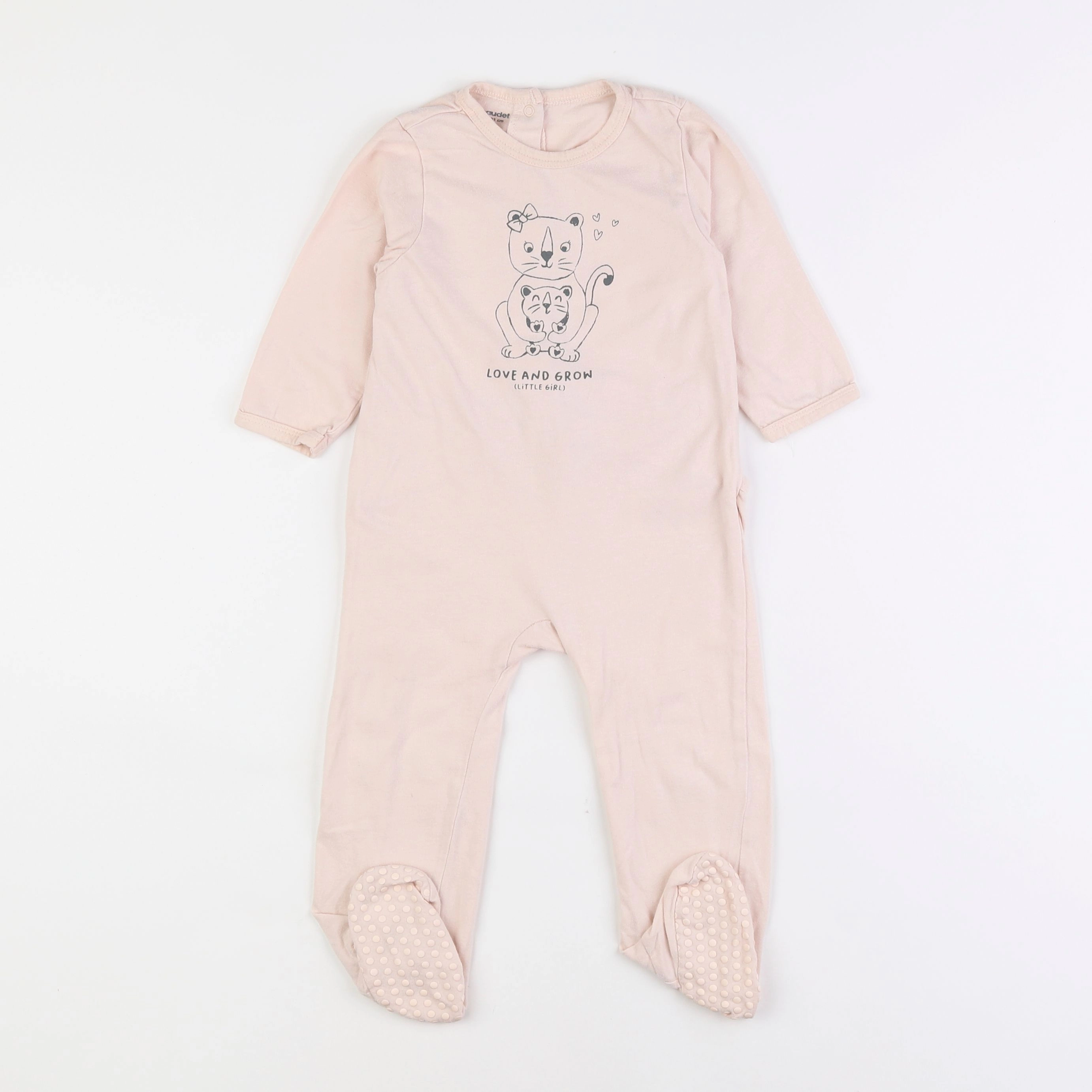 Vertbaudet - pyjama coton rose - 18 mois