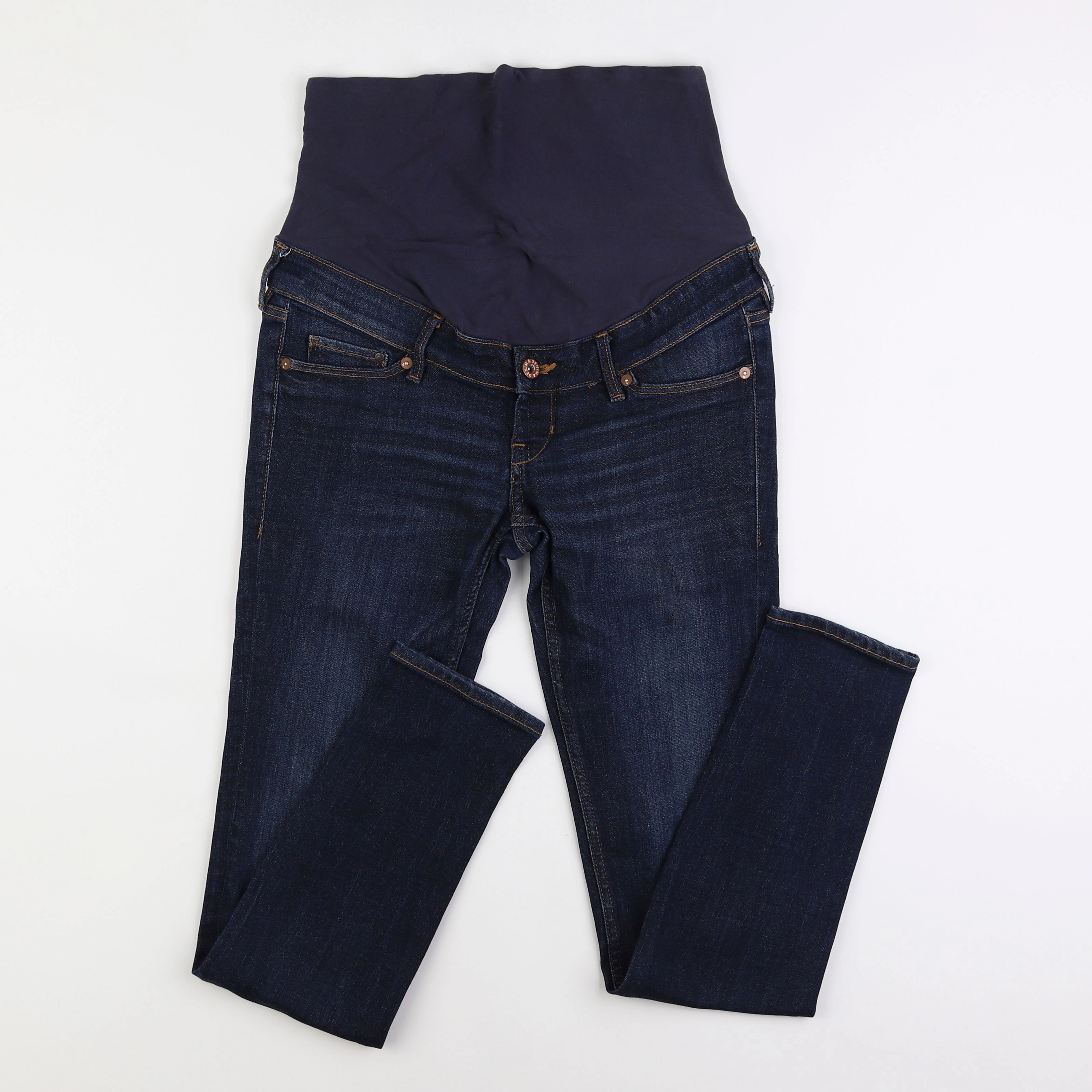 H&M - jean grossesse bleu - 38