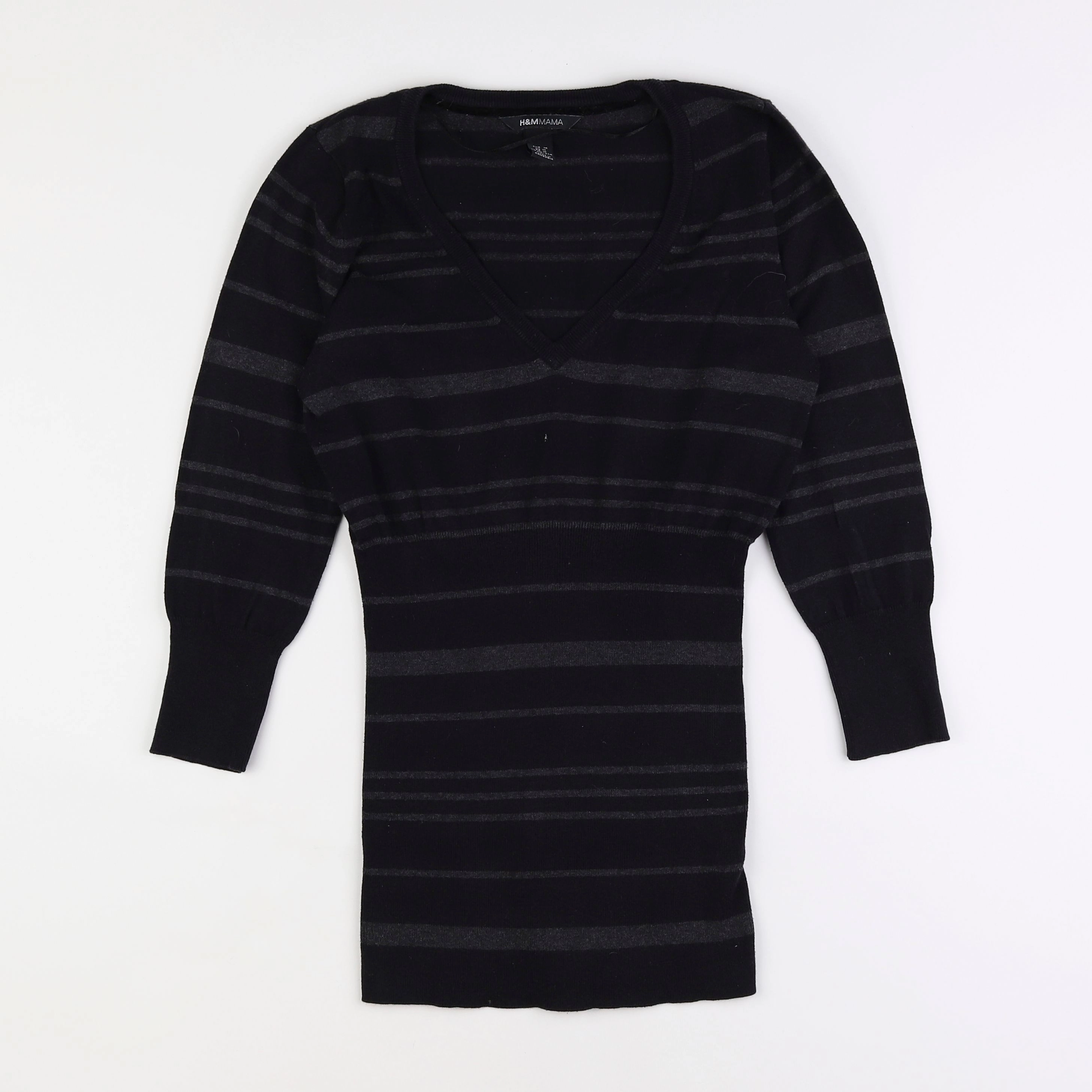 H&M - pull grossesse gris, noir - 38