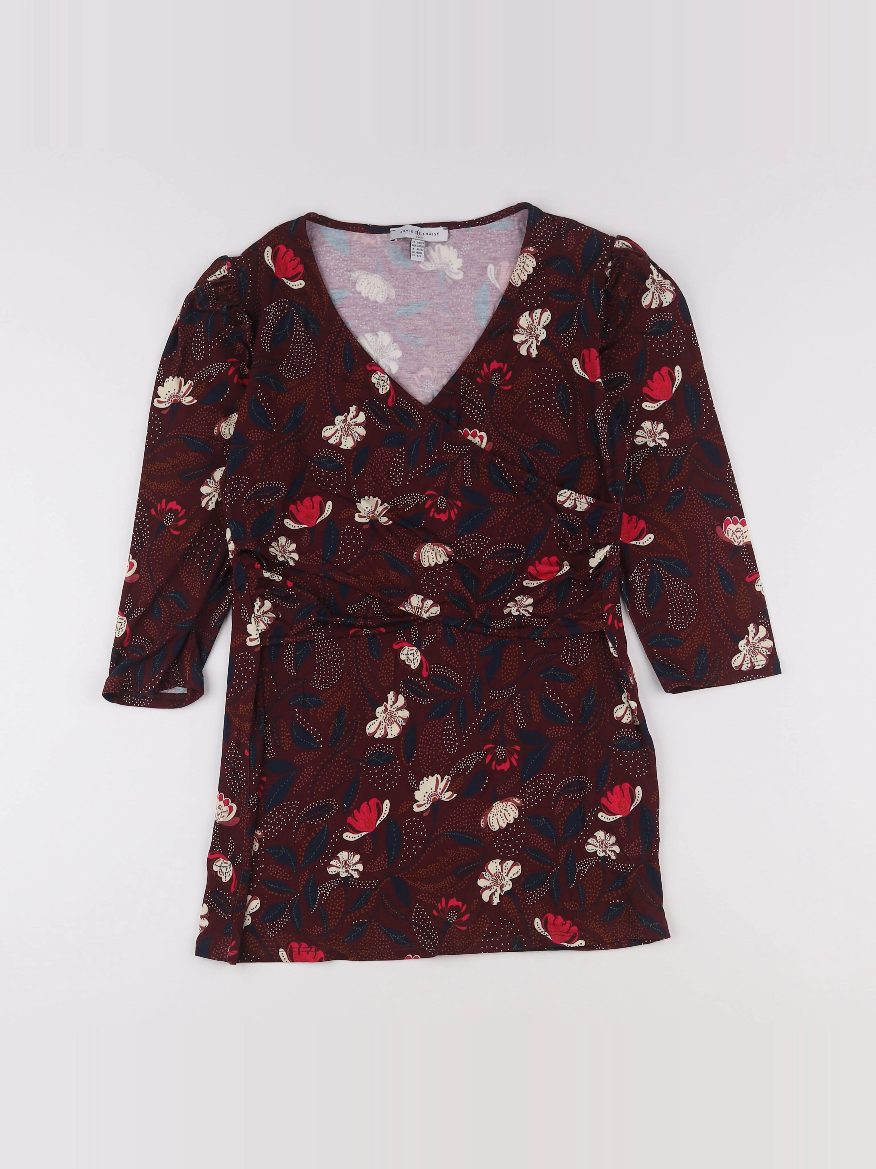 Envie de fraise - tee-shirt grossesse rouge - 36 à 38
