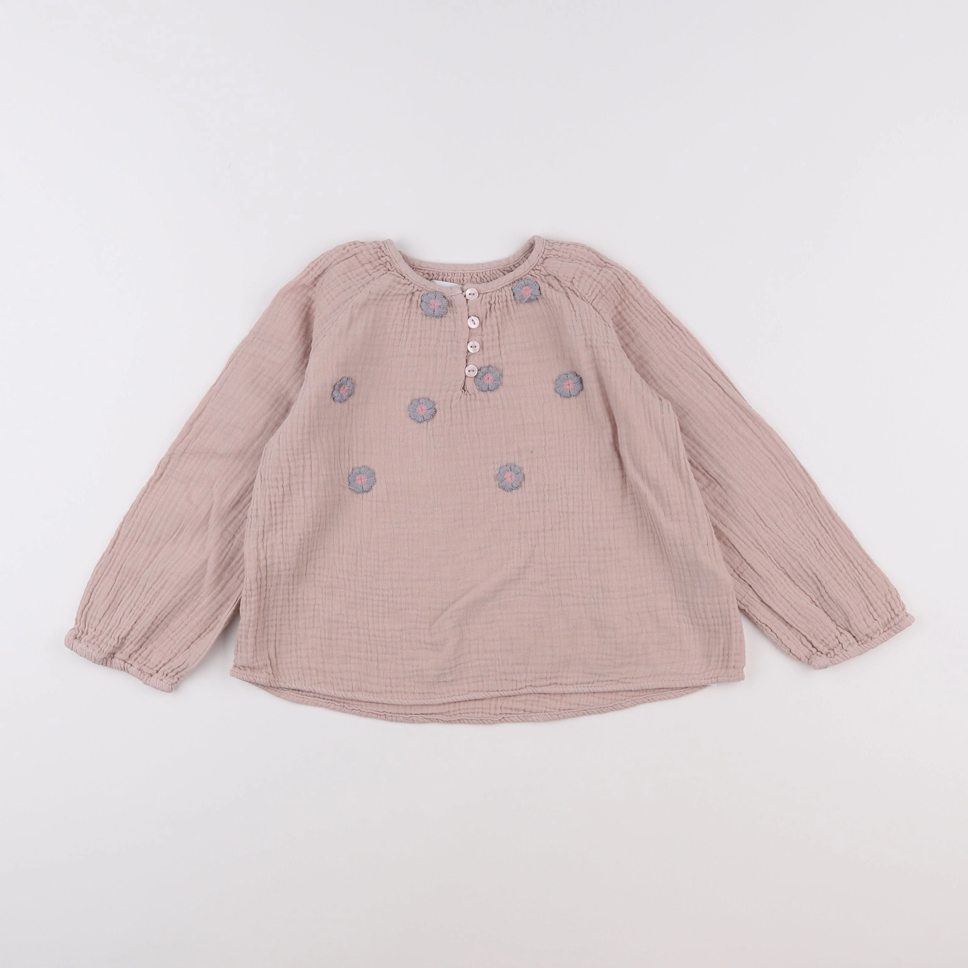 Zara - blouse rose - 5/6 ans