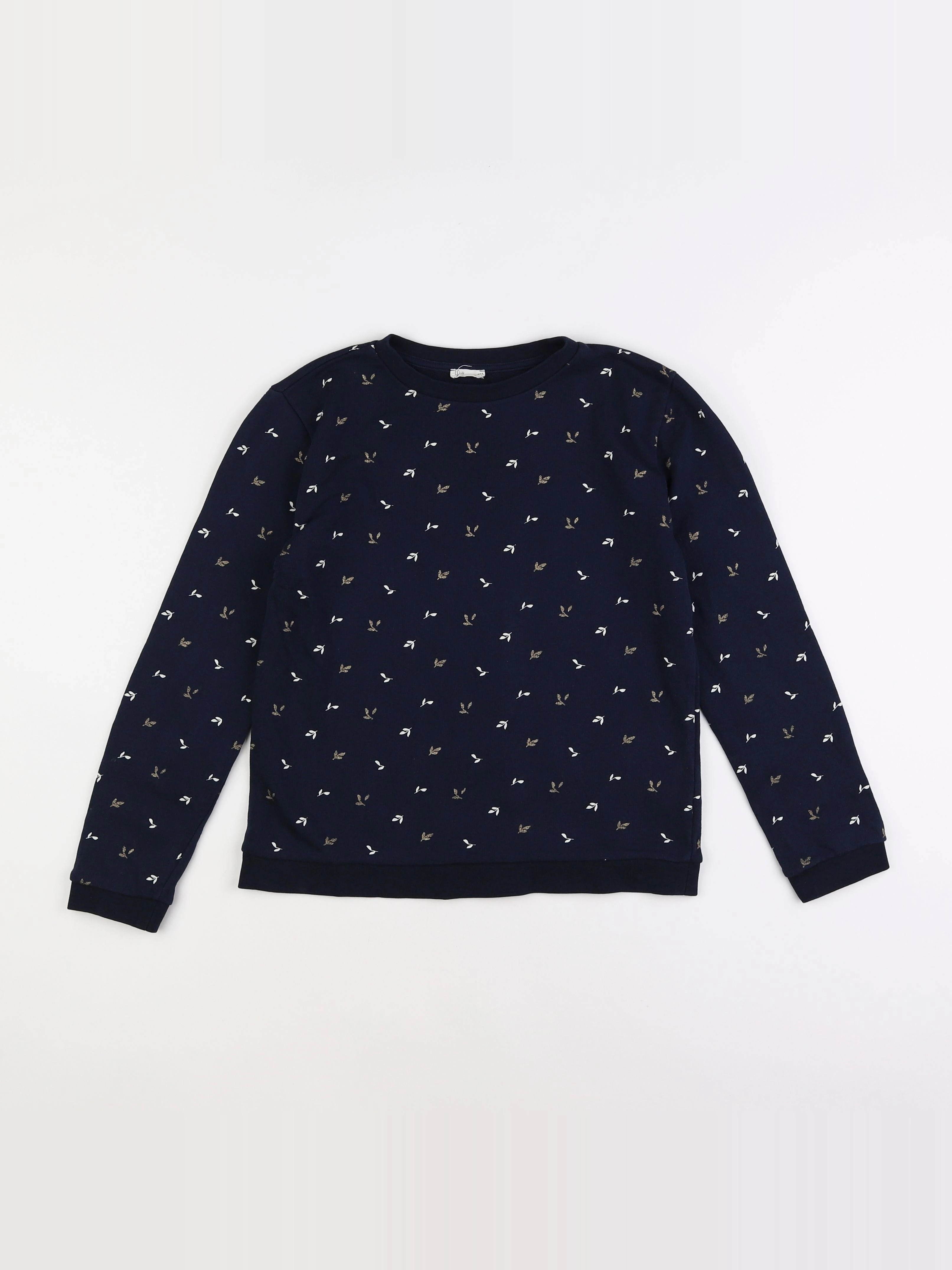 Little Cigogne - sweat bleu - 12 ans