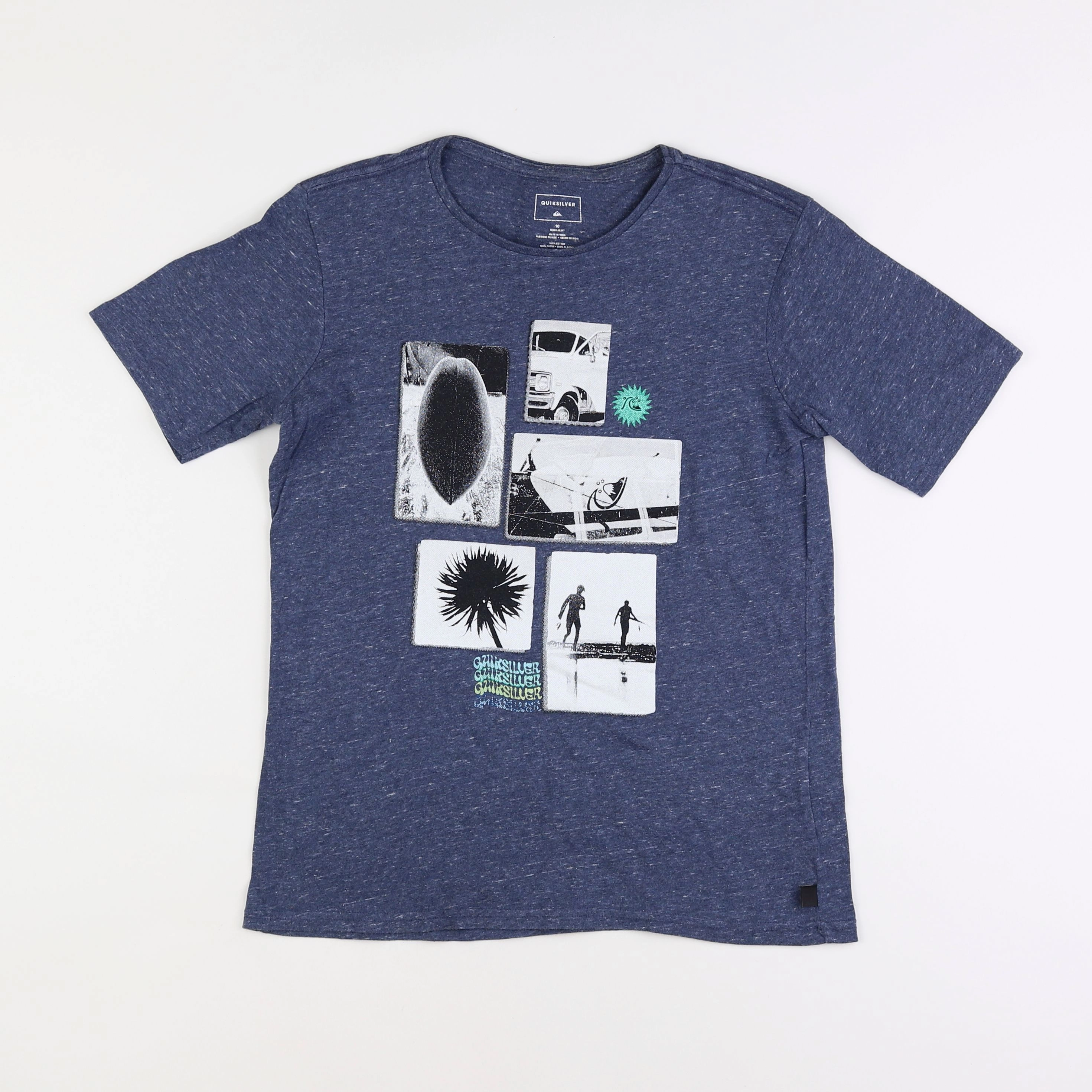 Quiksilver - tee-shirt bleu - 10 ans