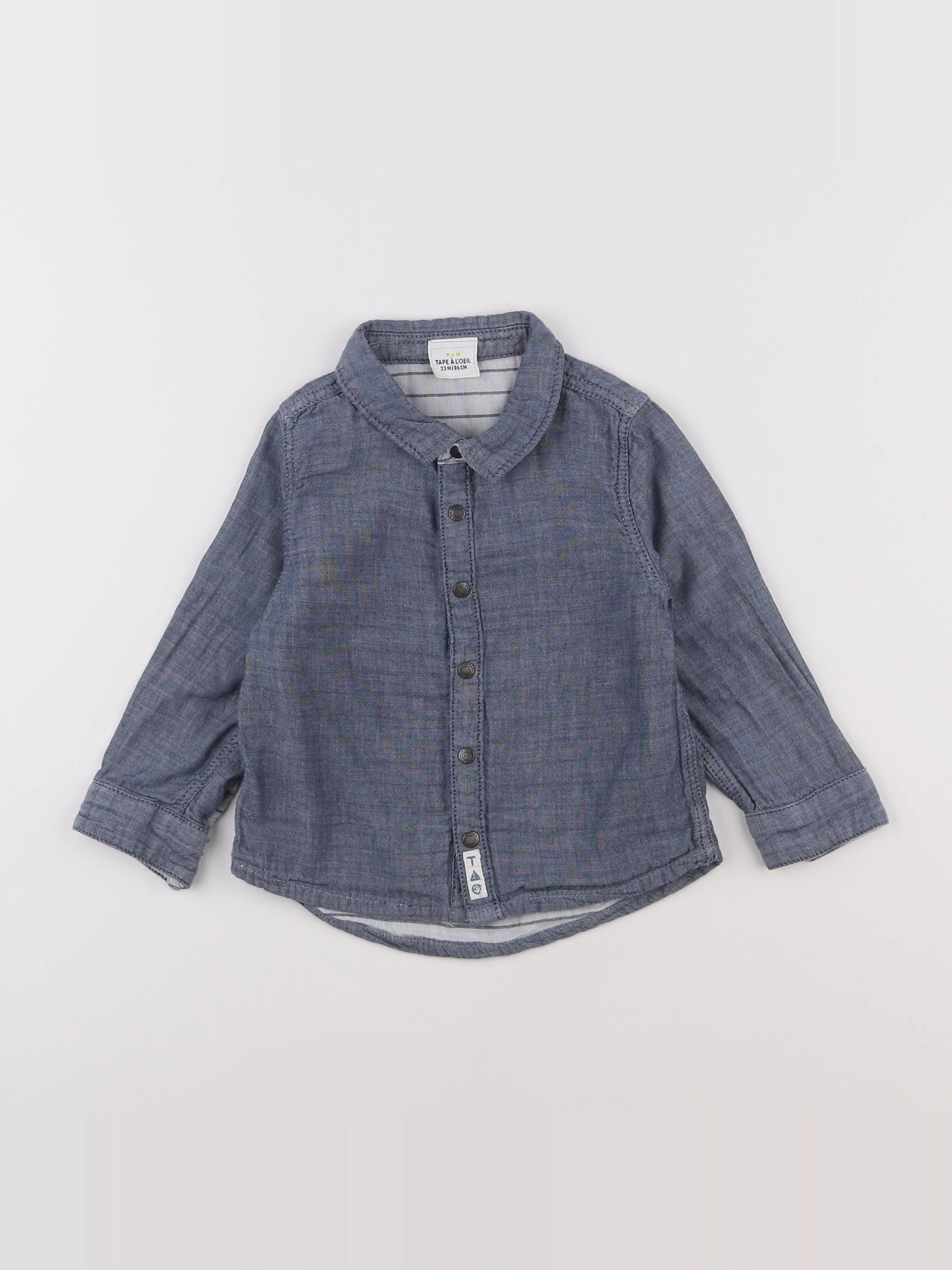 Tape à l'oeil - chemise bleu - 2 ans