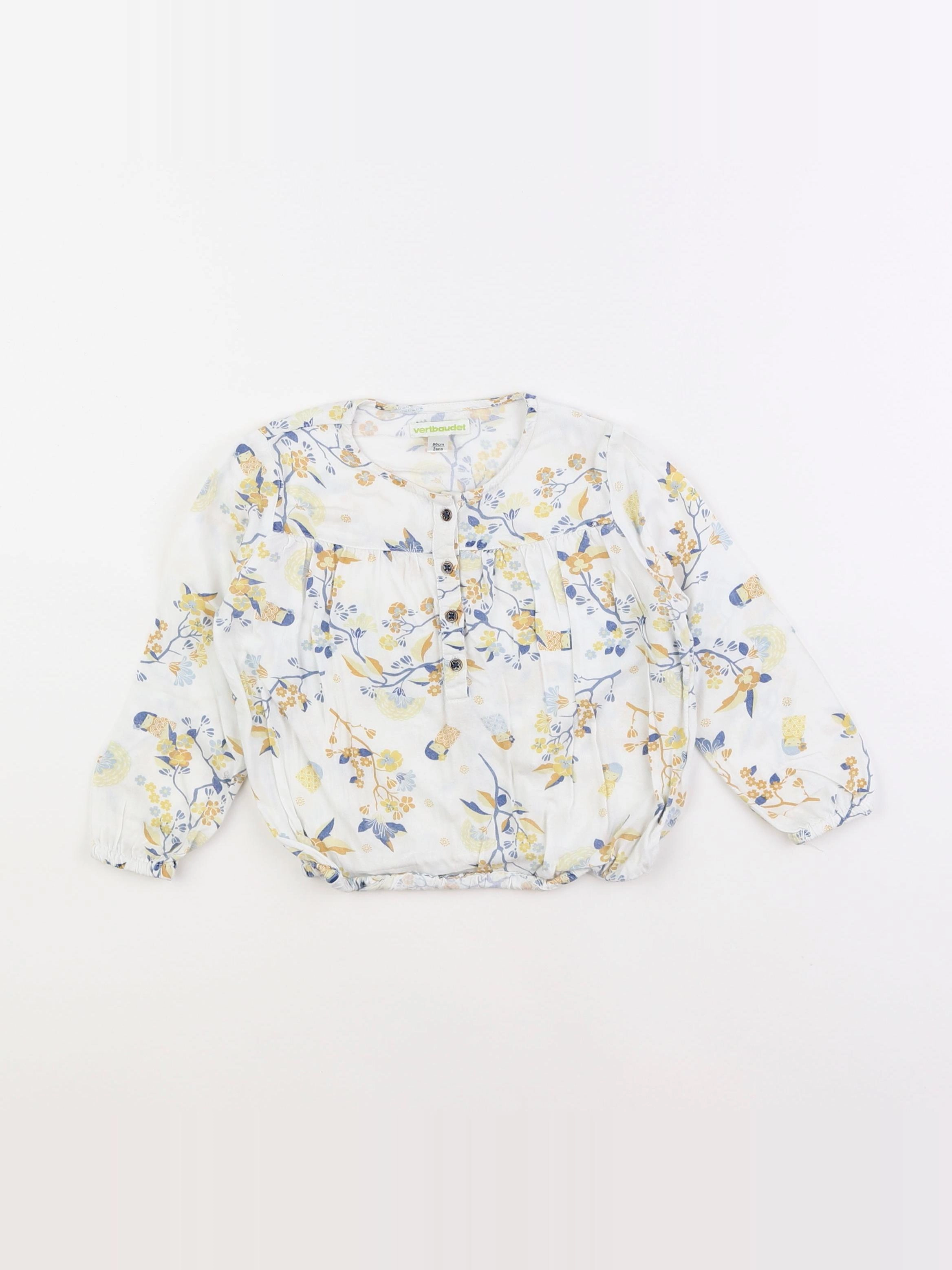 Vertbaudet - blouse blanc - 2 ans