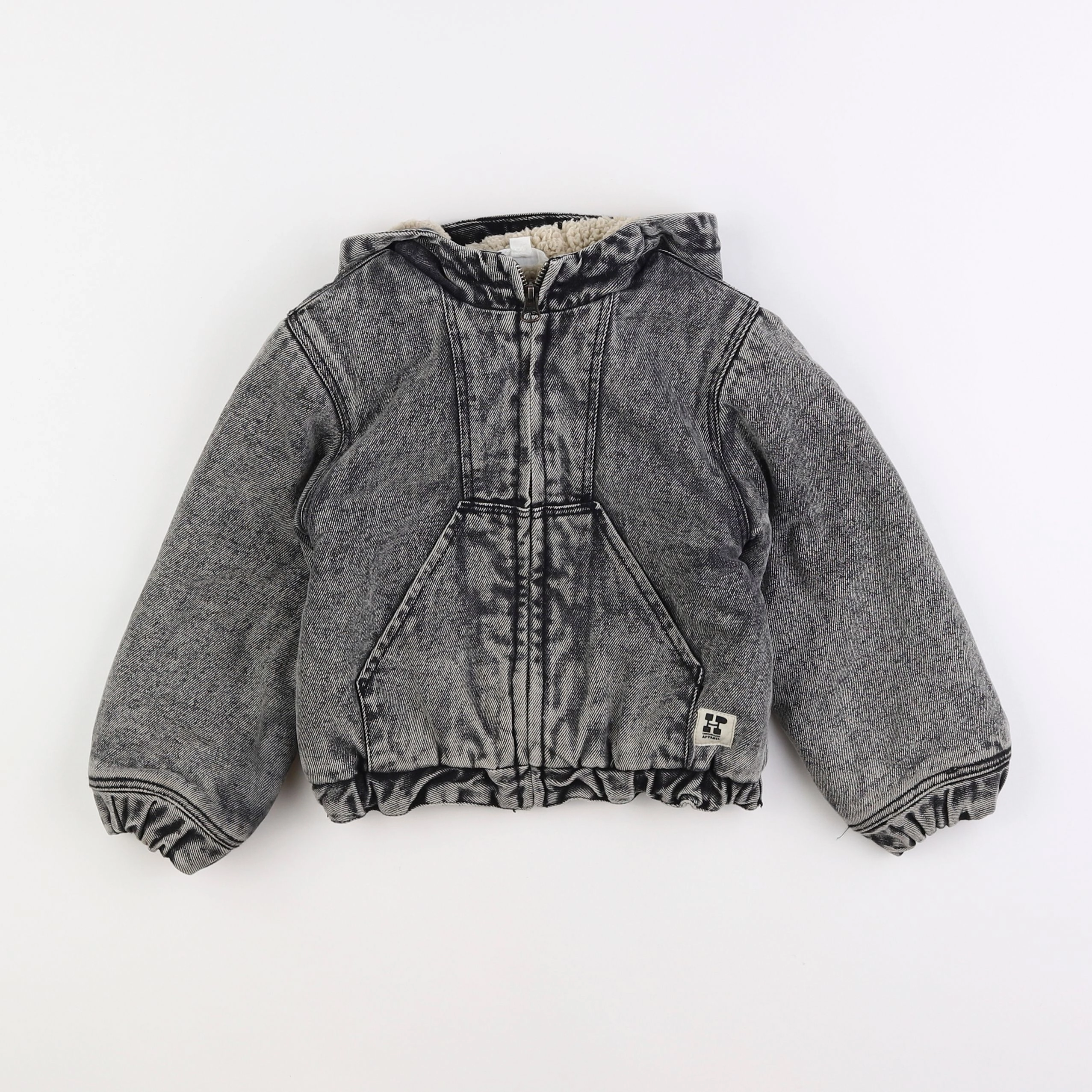 Hundred Pieces - veste doublé gris - 2/3 ans