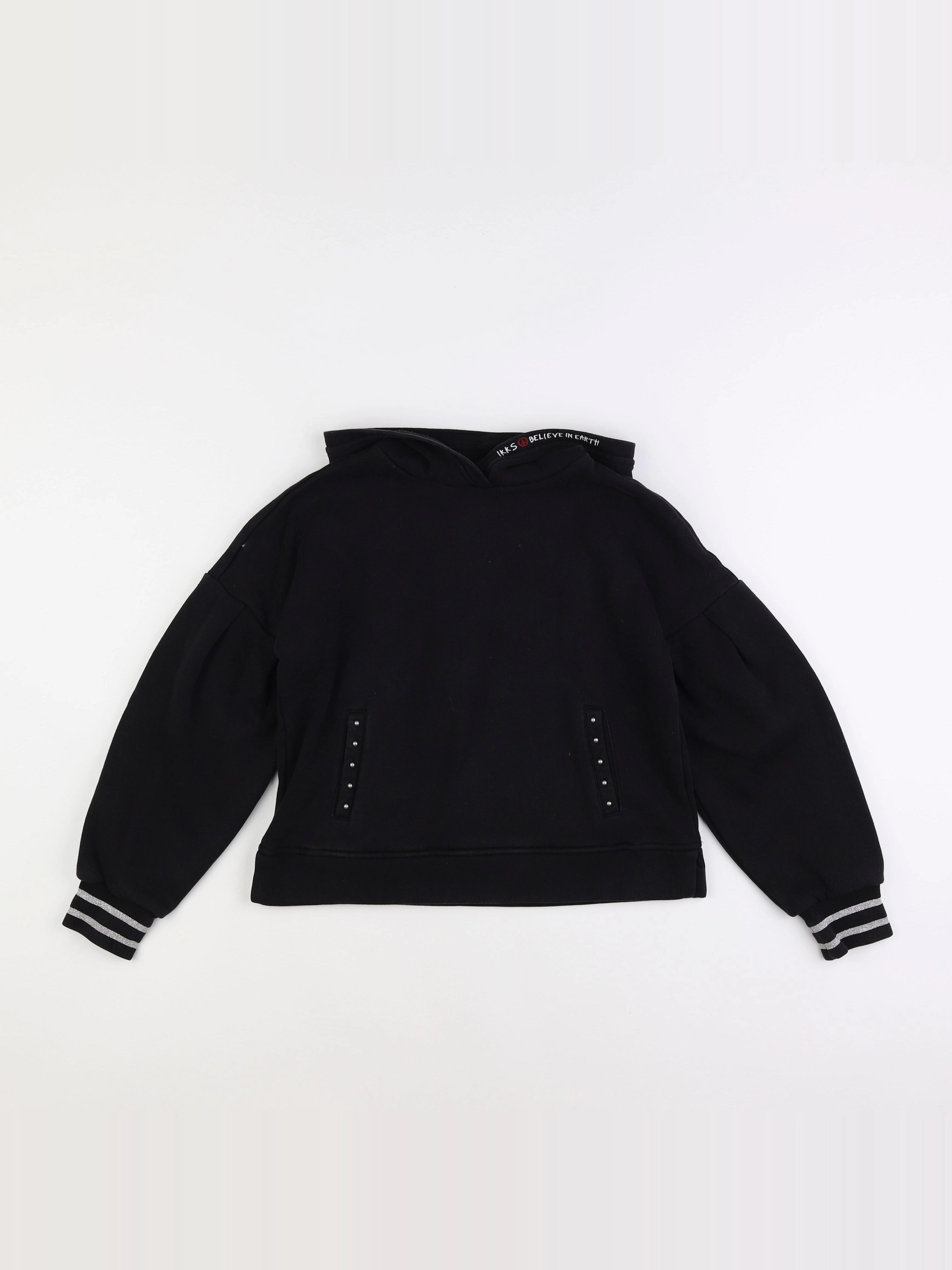 IKKS - sweat noir - 10 ans