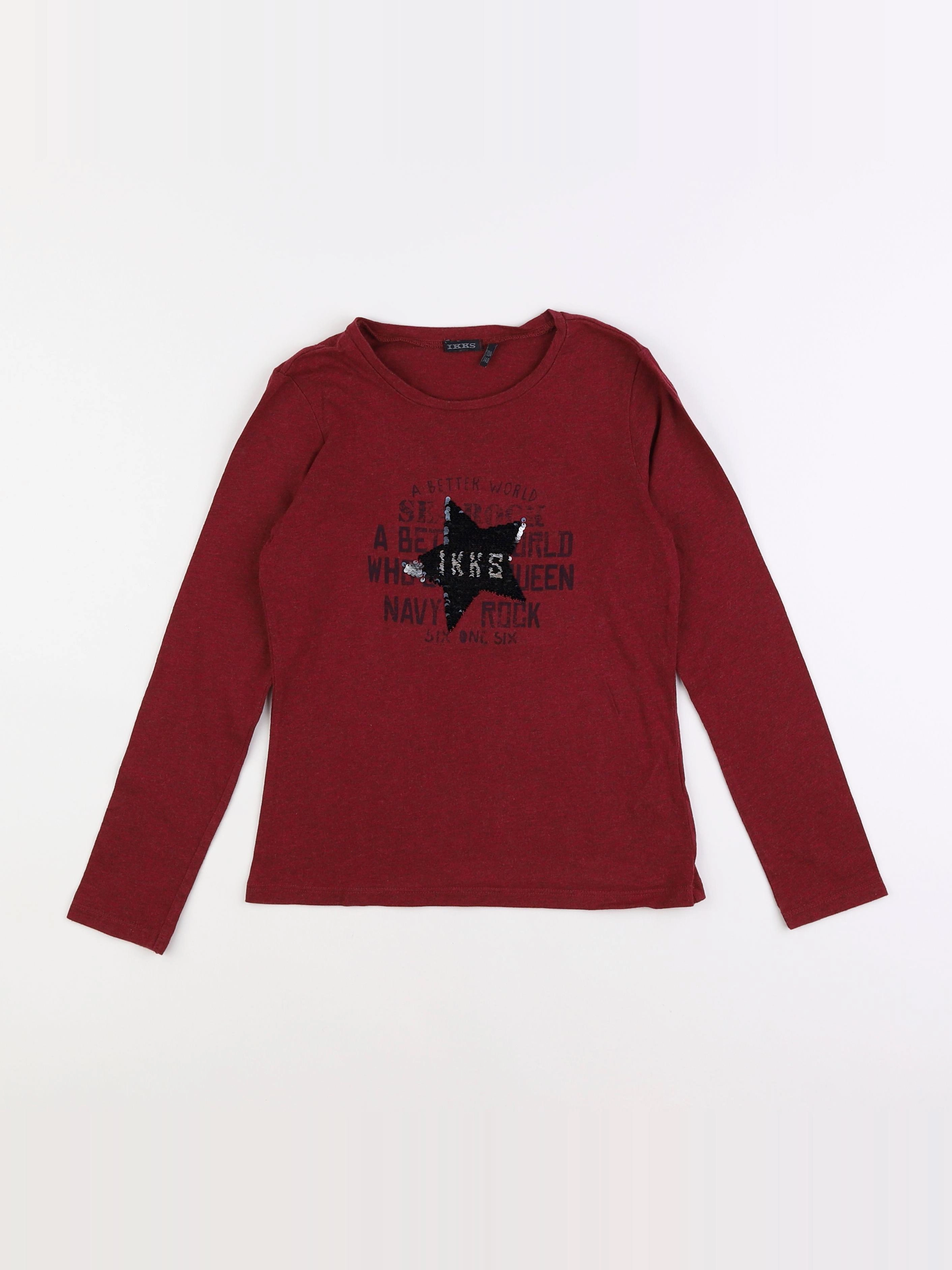 IKKS - tee-shirt rouge - 10 ans