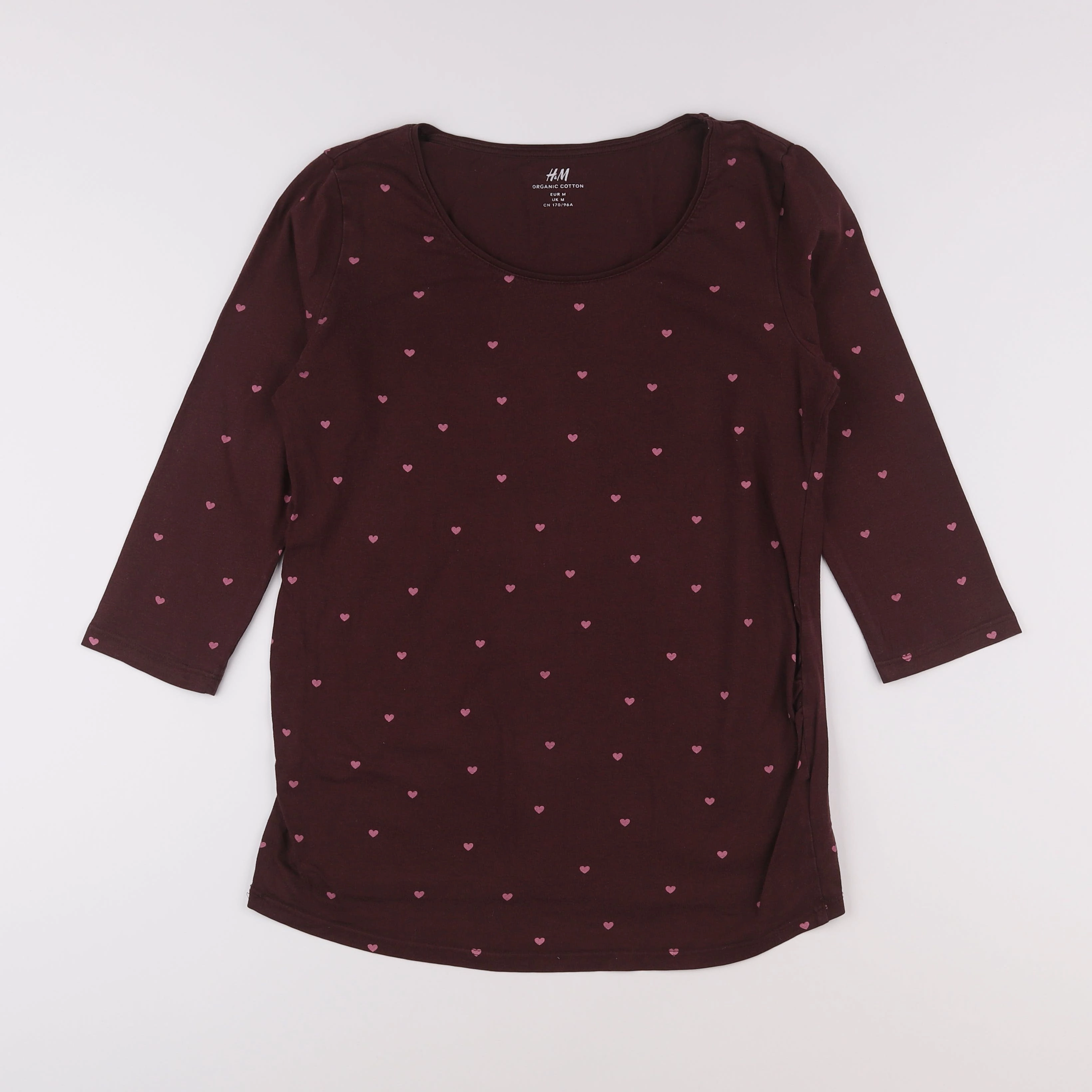 H&M - tee-shirt grossesse rouge - 38 à 40