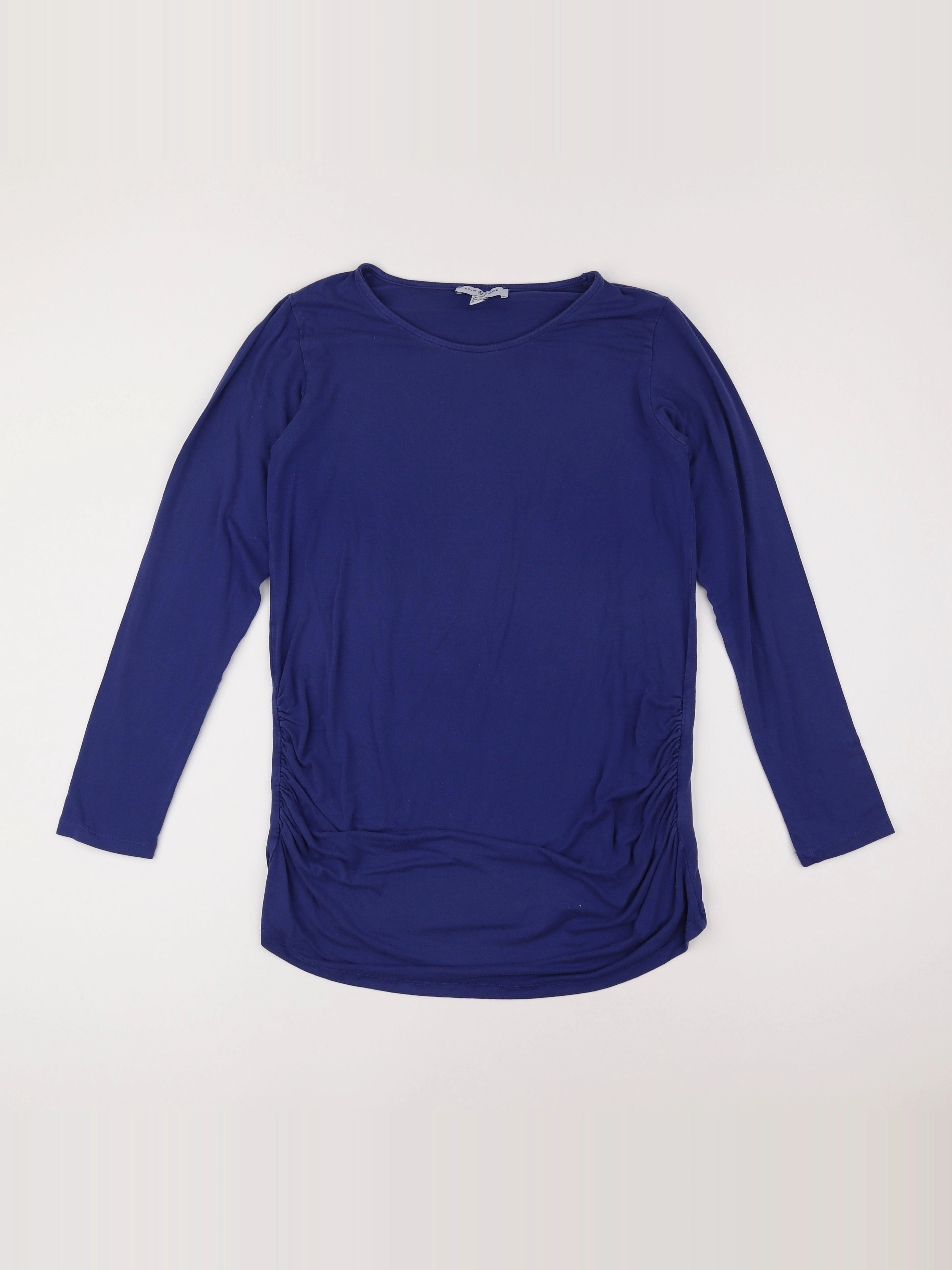 Envie de fraise - tee-shirt grossesse bleu - 40 à 42