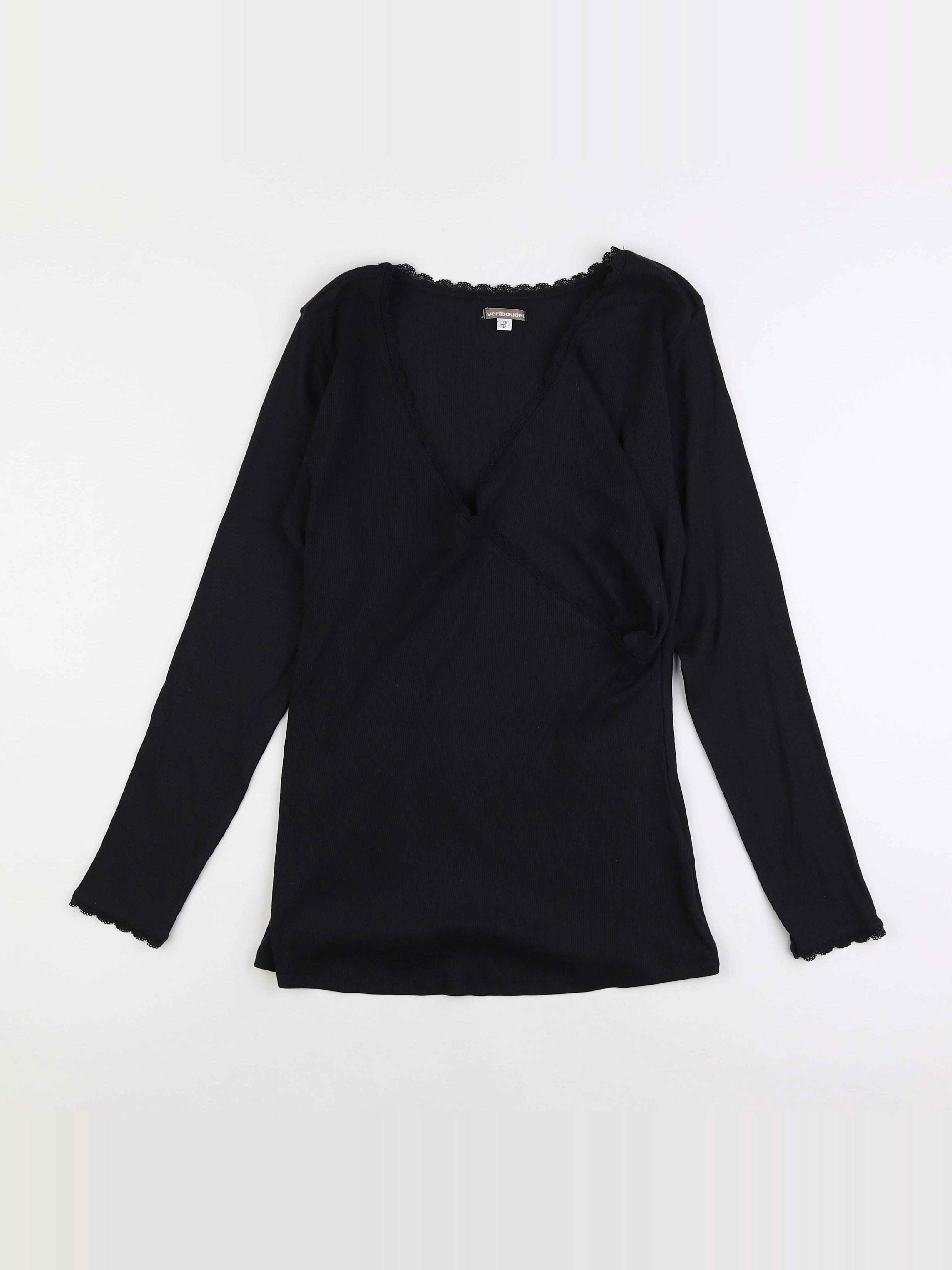 Envie de fraise - tee-shirt allaitement, grossesse noir - 46 à 48
