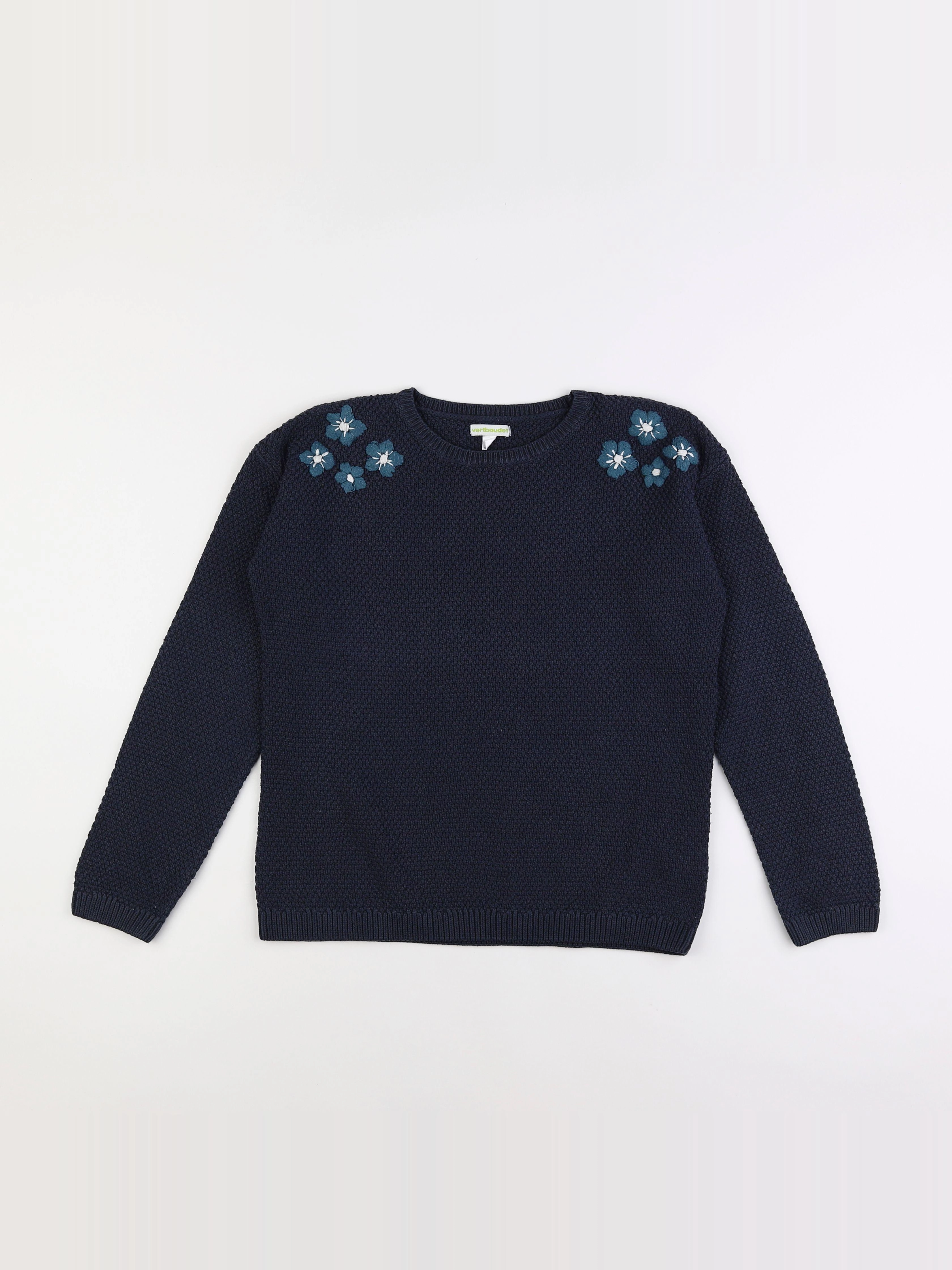 Vertbaudet - pull bleu - 12 ans