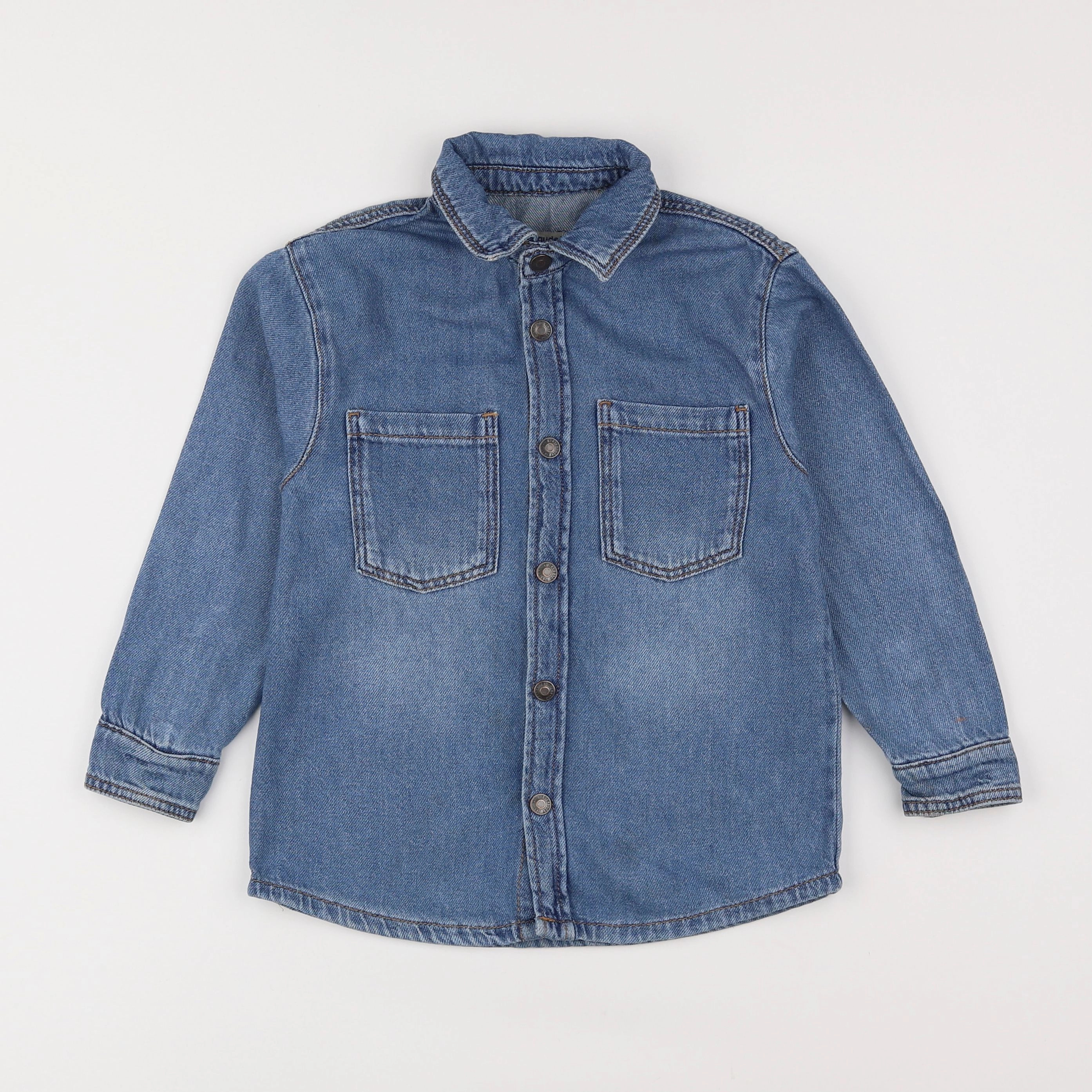 Vertbaudet - chemise bleu - 6 ans
