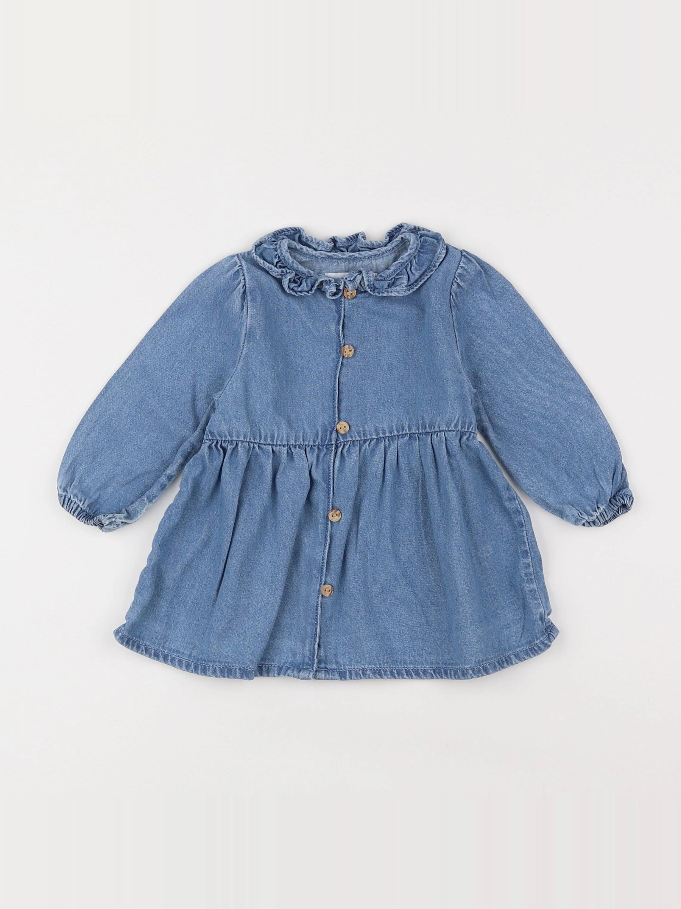 Vertbaudet - robe bleu - 9 mois