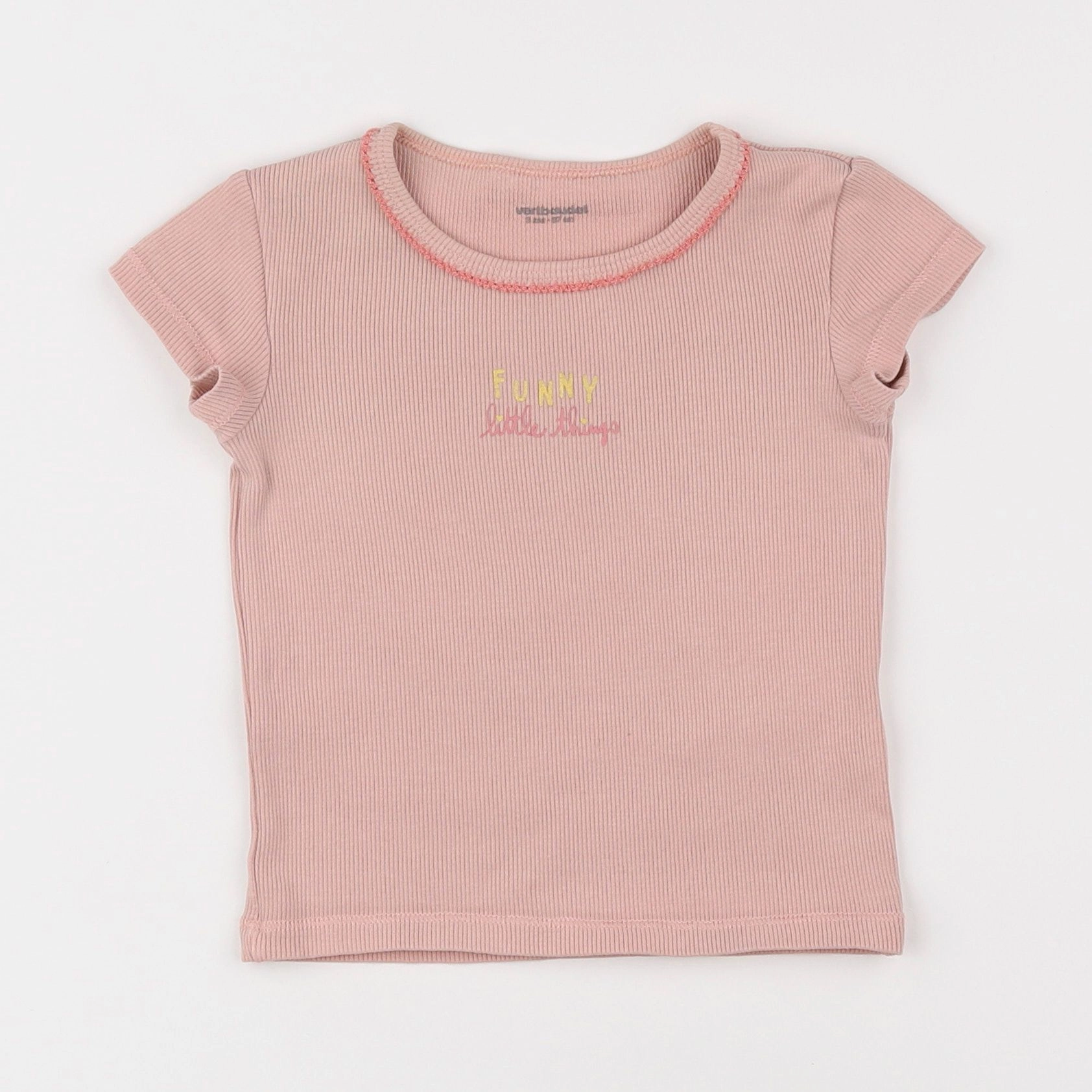 Vertbaudet - tee-shirt rose - 3 ans