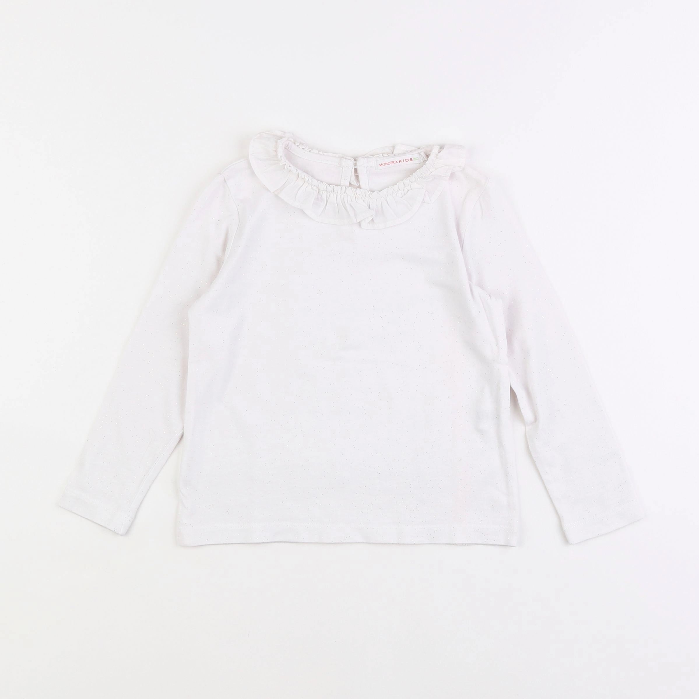 Monoprix - tee-shirt blanc, or - 4 ans