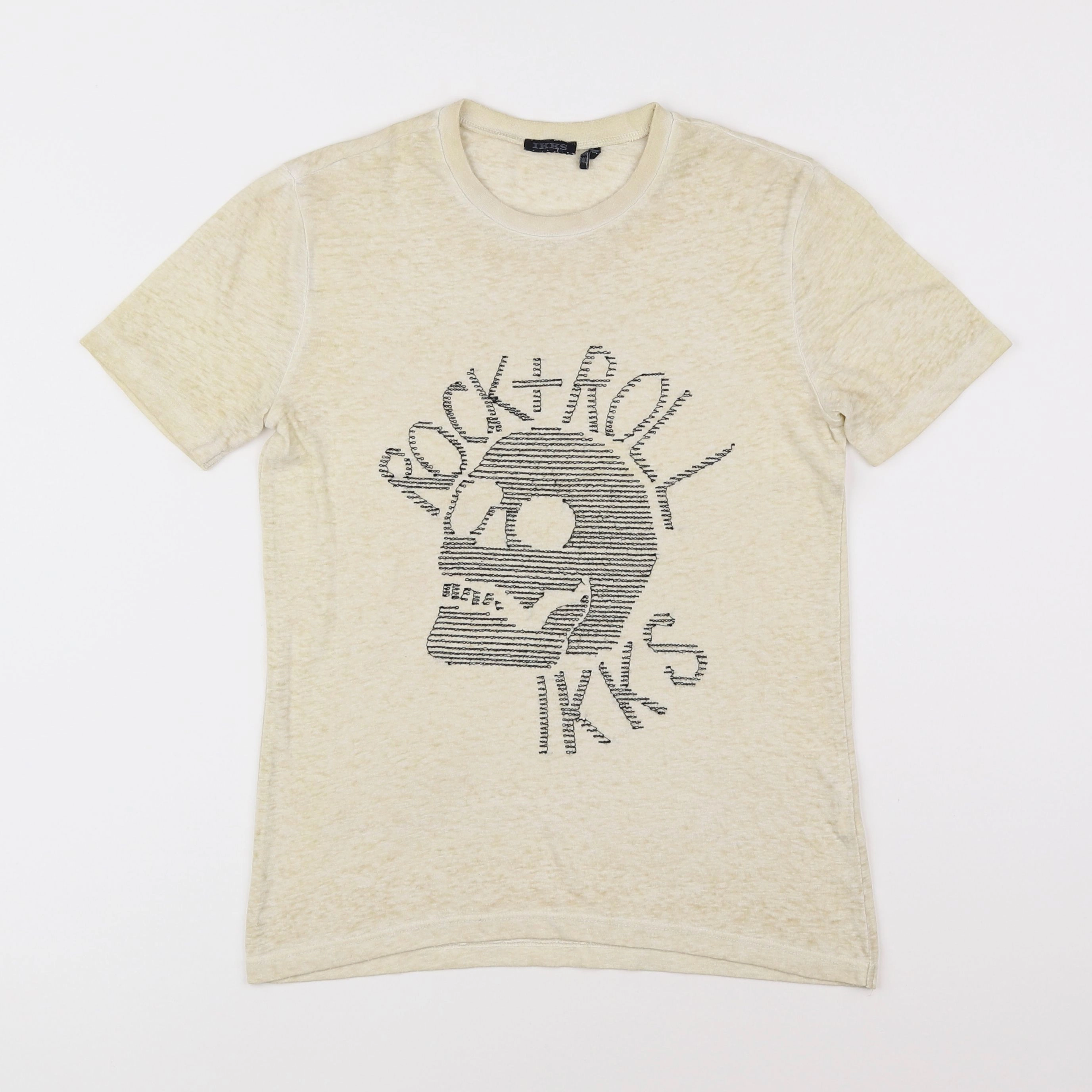 IKKS - tee-shirt beige - 10 ans