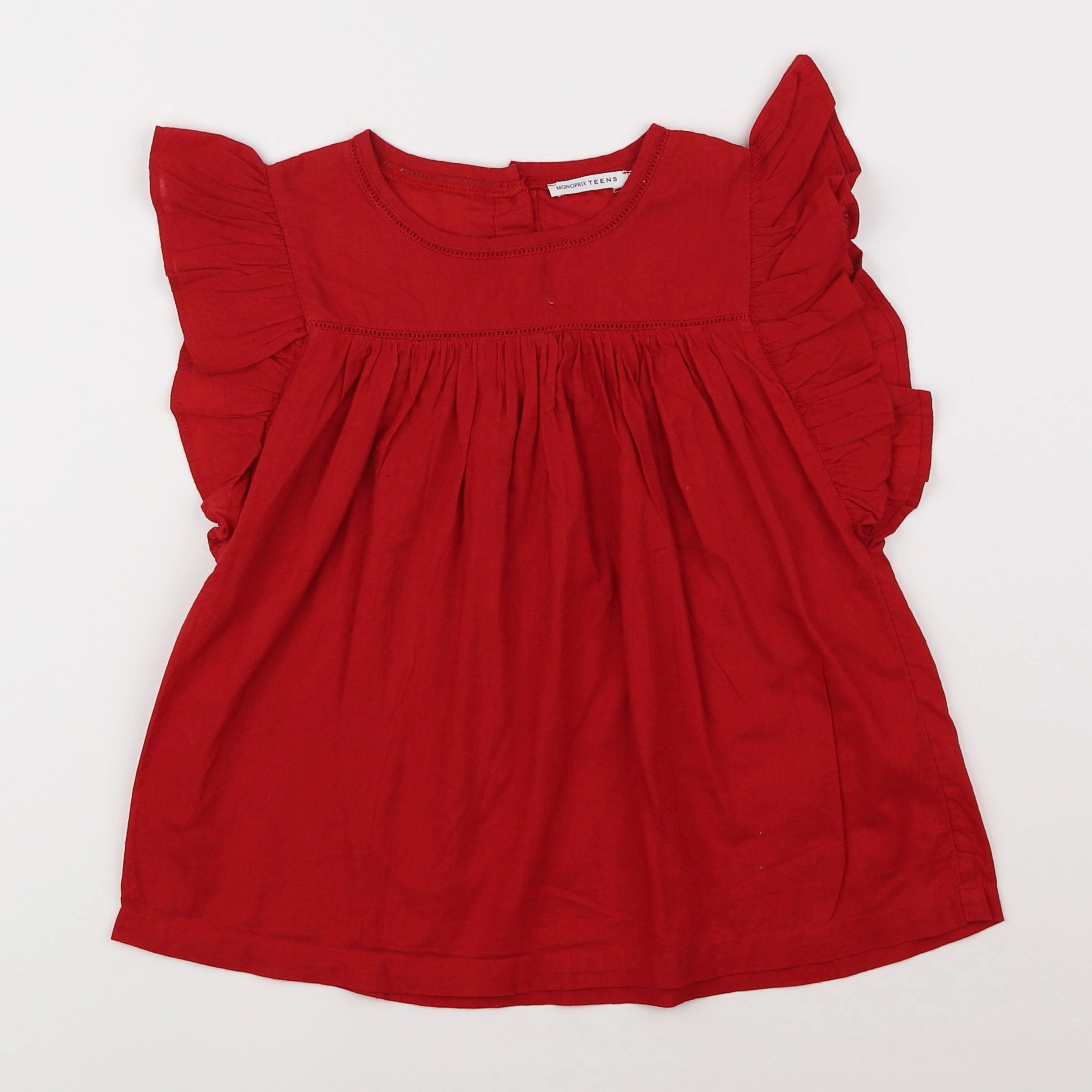 Monoprix - blouse rouge - 10 ans