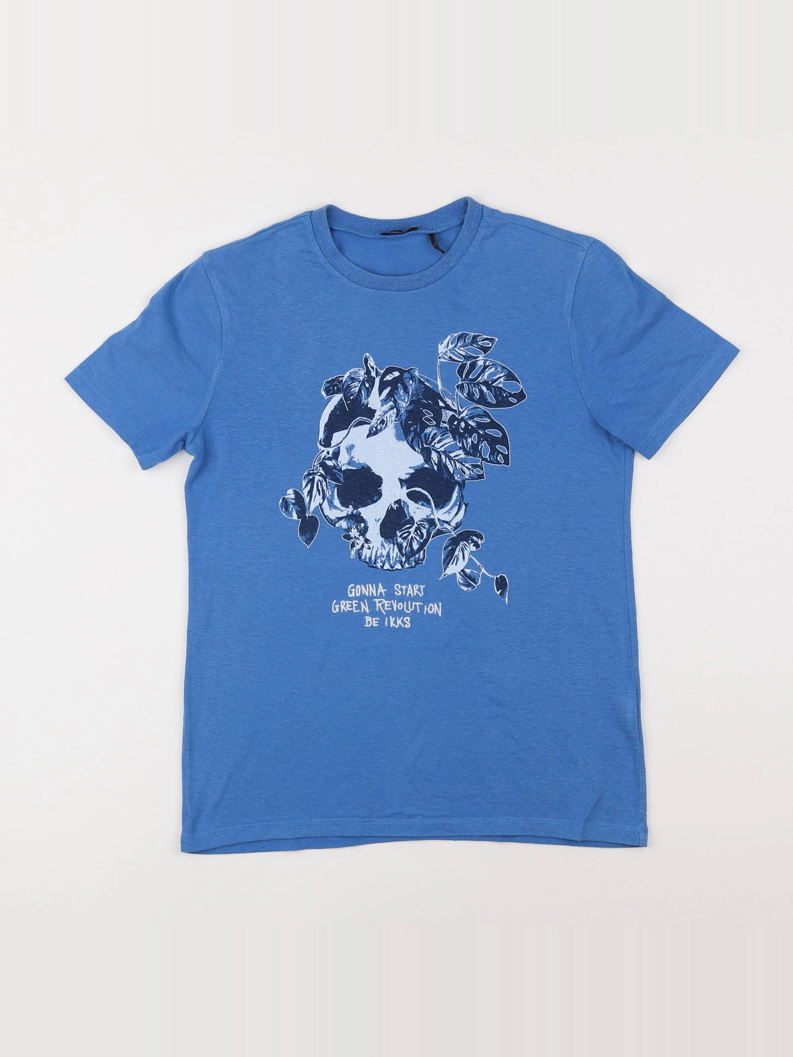 IKKS - tee-shirt bleu - 10 ans