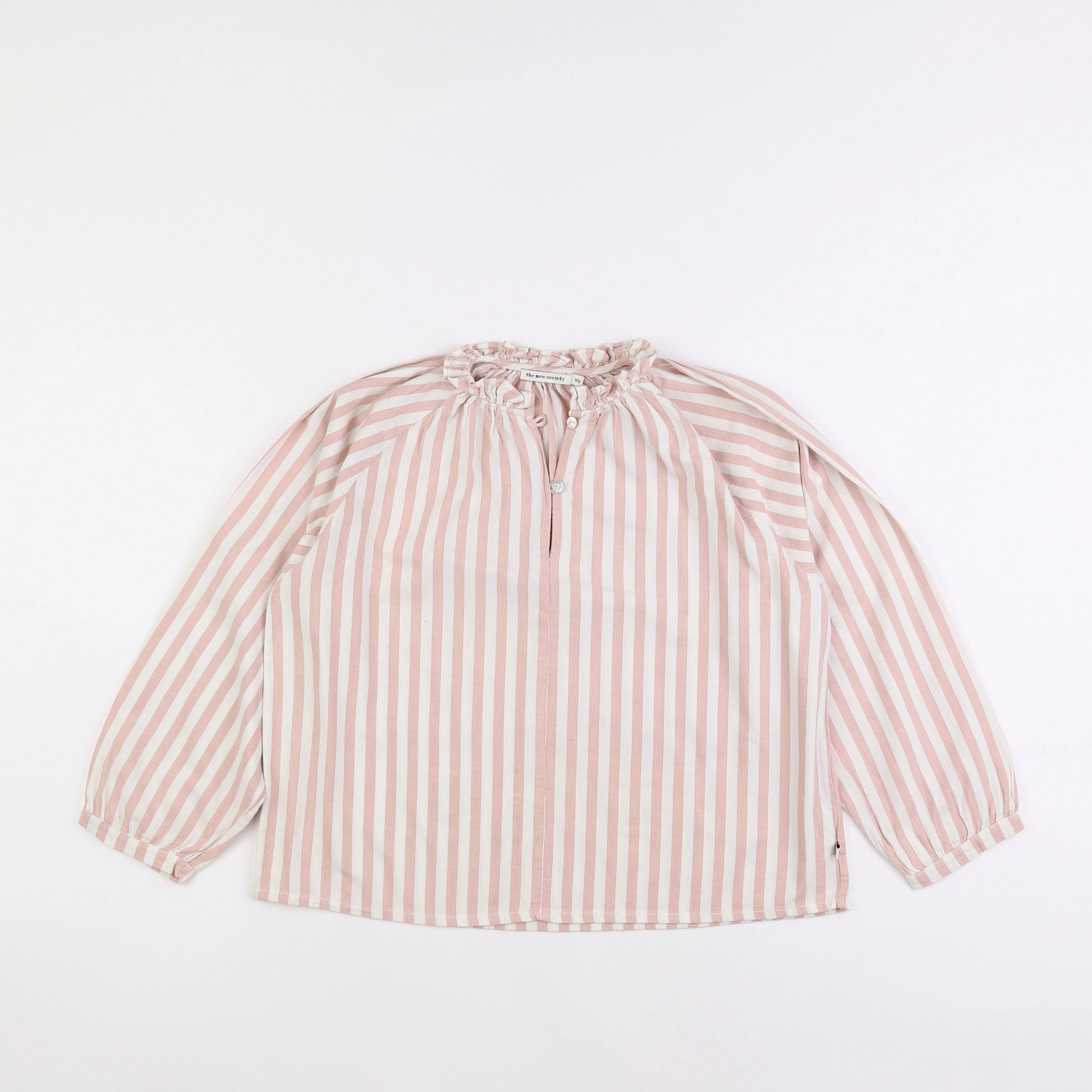 The new society - blouse blanc, rose - 10 ans