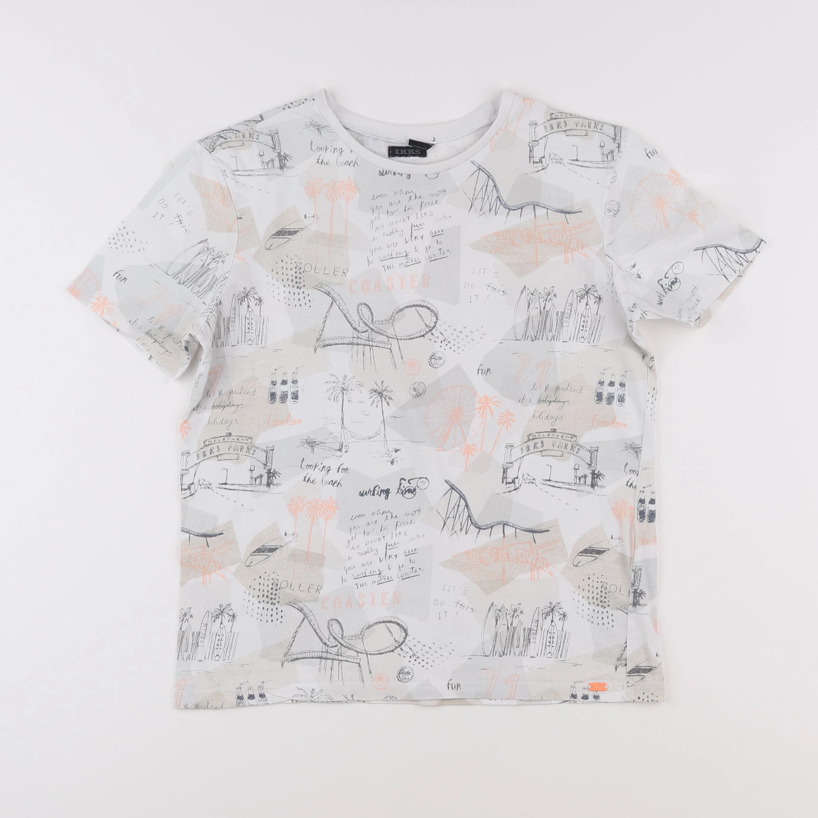 IKKS - tee-shirt blanc - 12 ans