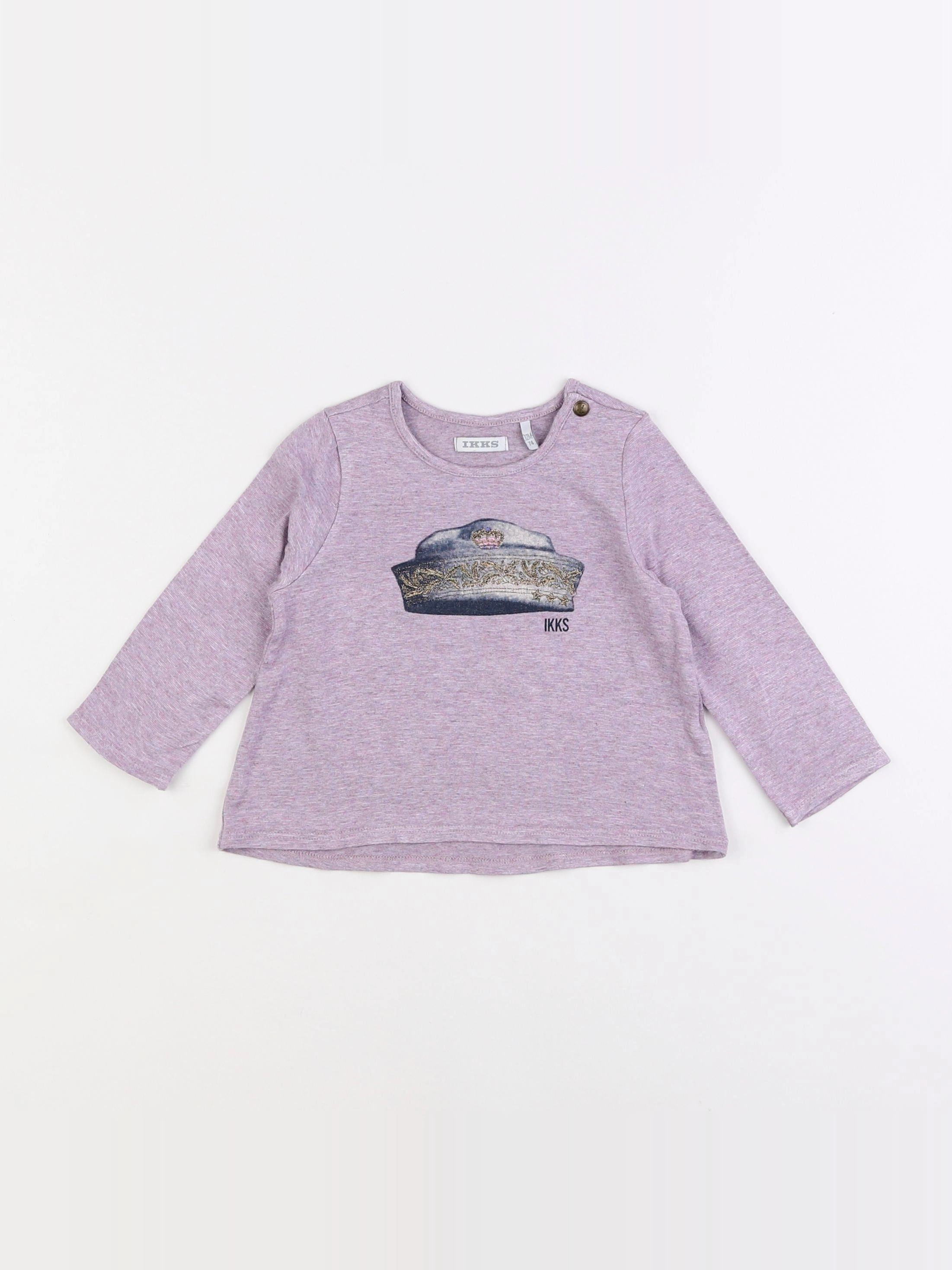 IKKS - tee-shirt violet - 12 mois