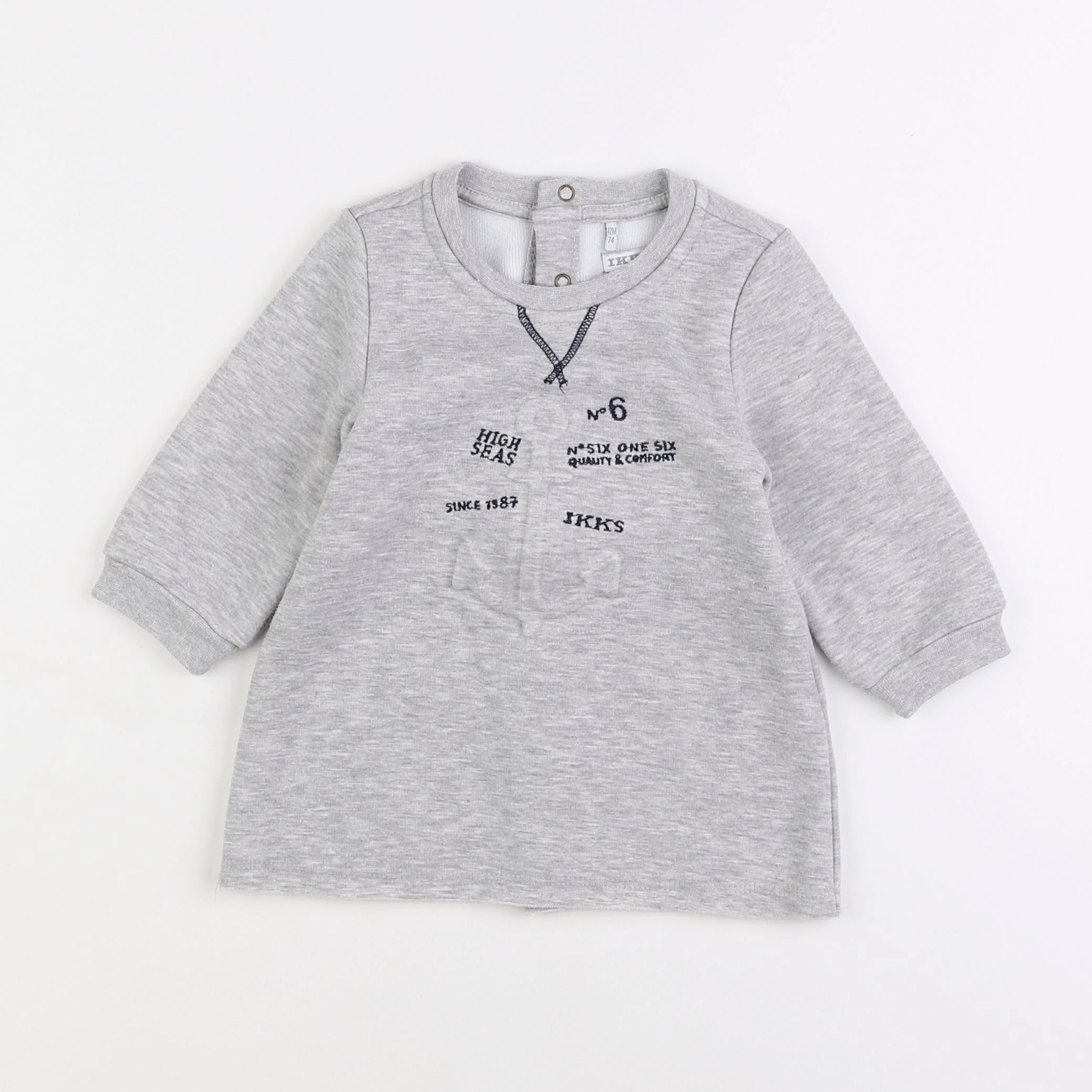 IKKS - robe gris - 12 mois