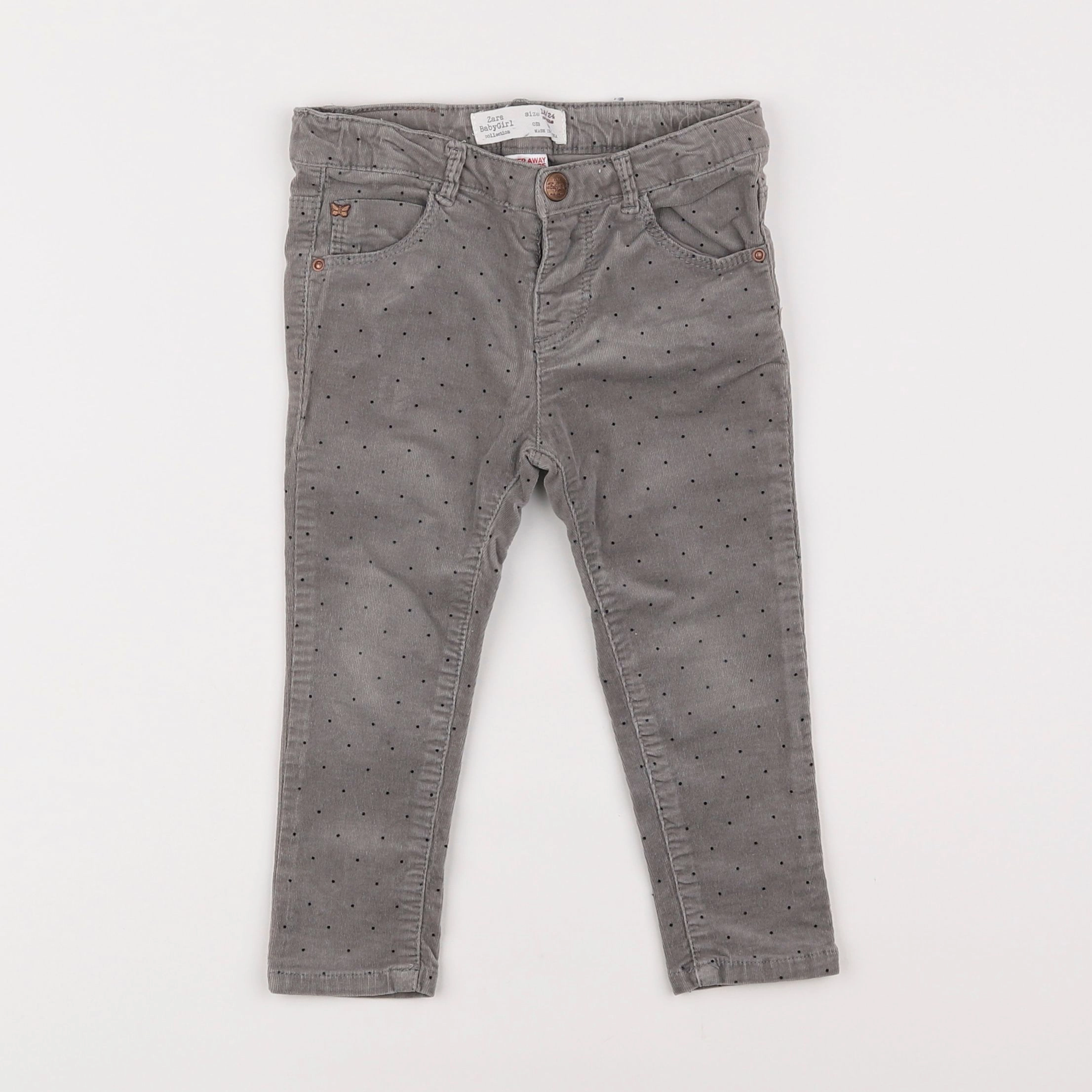 Zara - pantalon gris - 18 mois à 2 ans