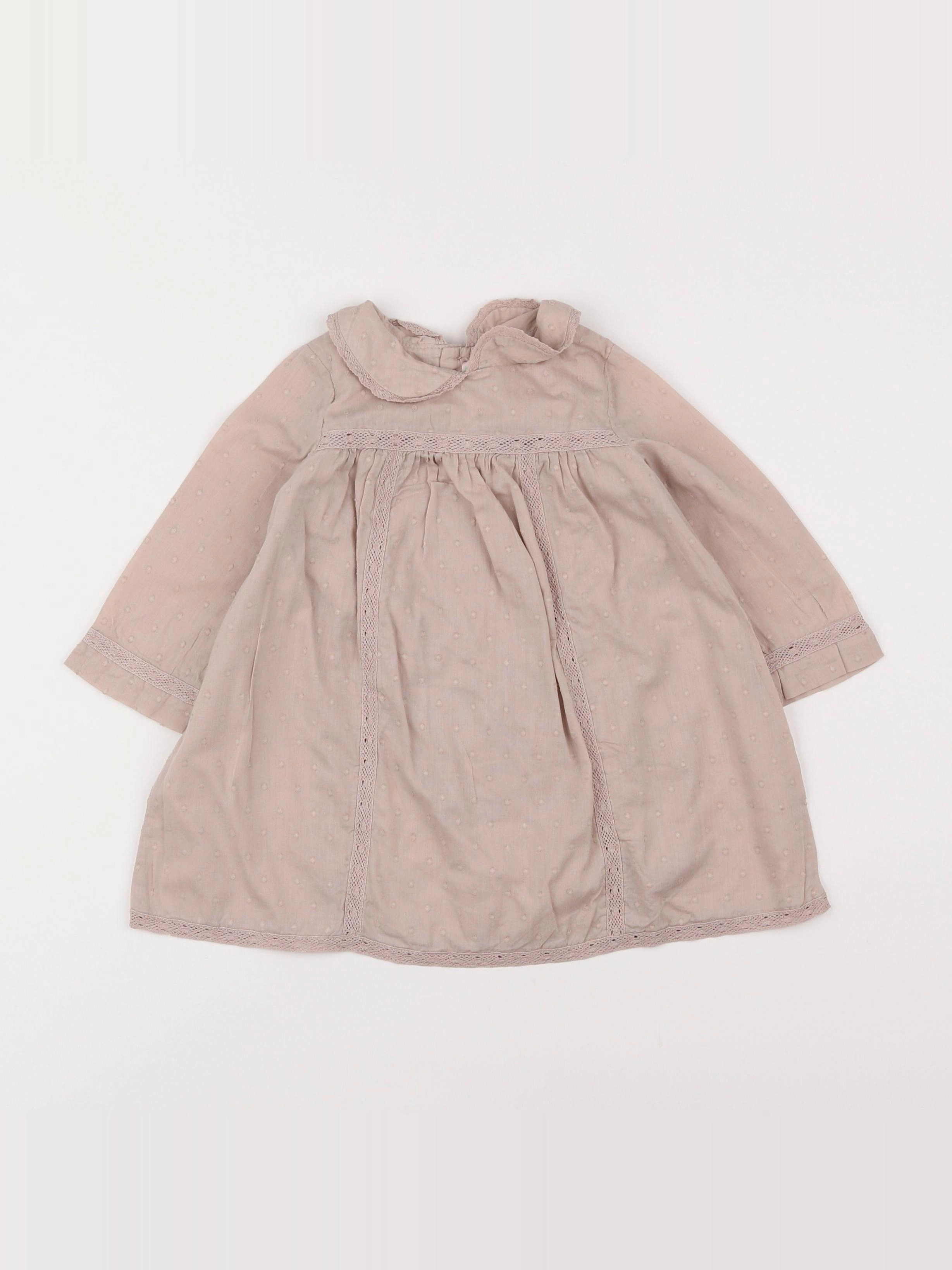 Bonpoint - robe beige - 18 mois