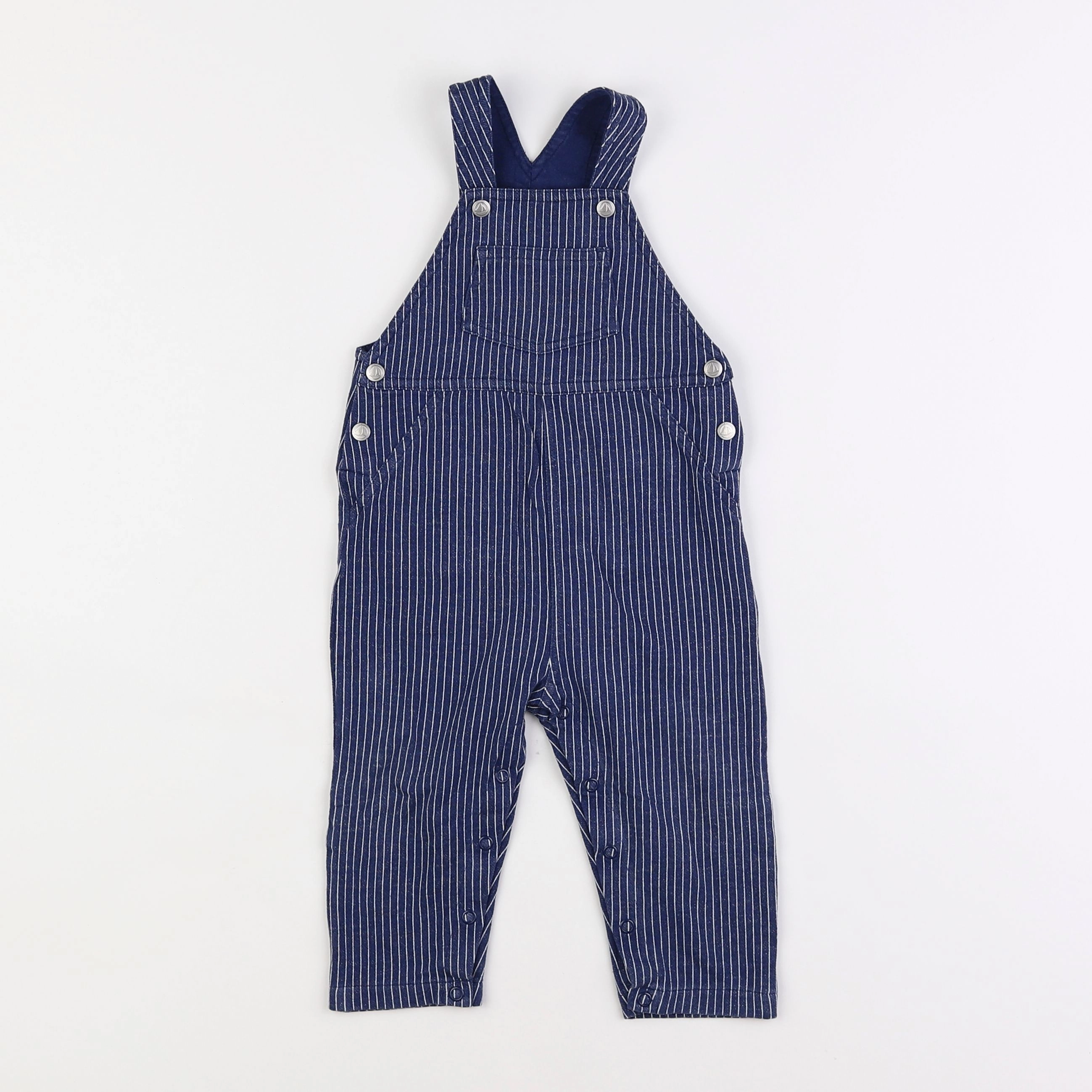 Petit Bateau - salopette bleu - 12 mois