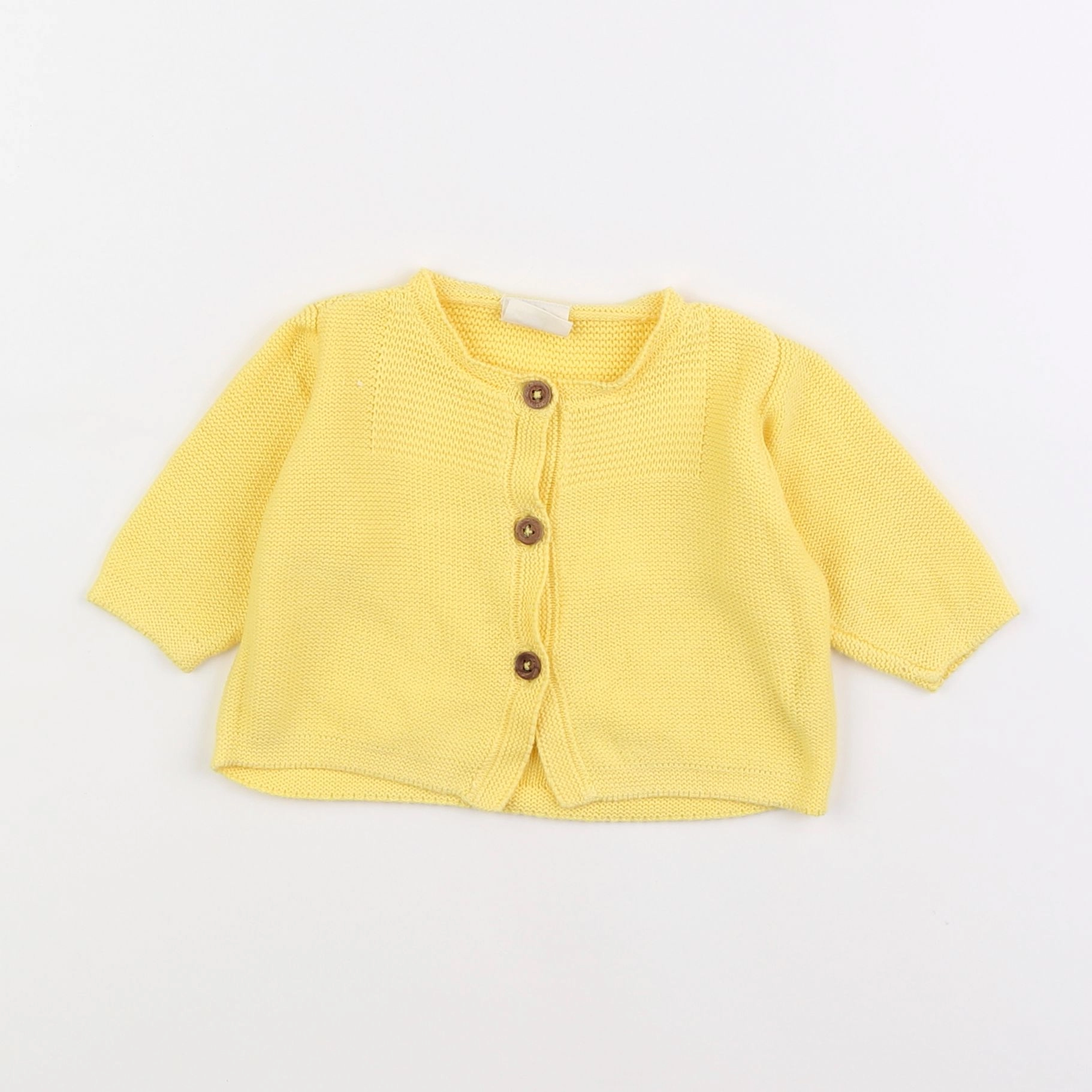 Lililotte - gilet jaune - 3/6 mois