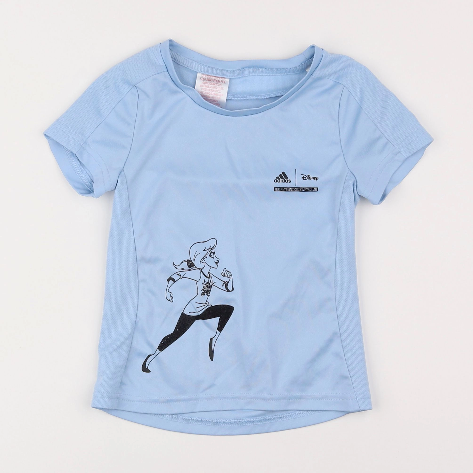 Adidas - tee-shirt bleu - 5/6 ans