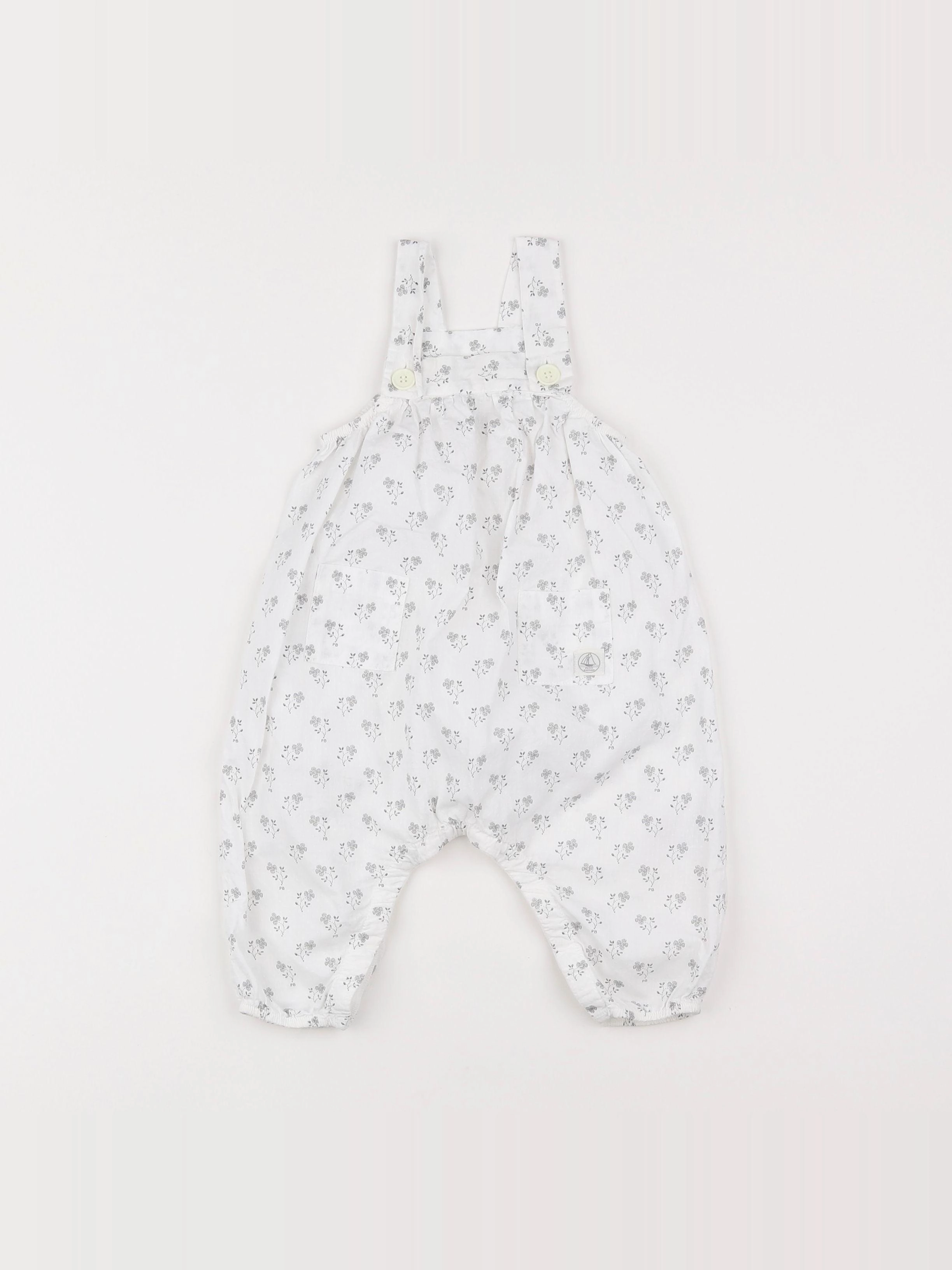 Petit Bateau - salopette beige - 6 mois