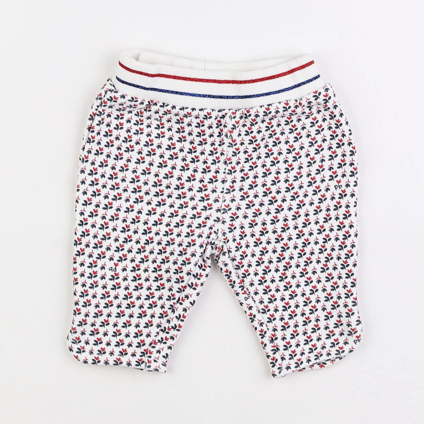 Petit Bateau - pantalon blanc - 3 mois