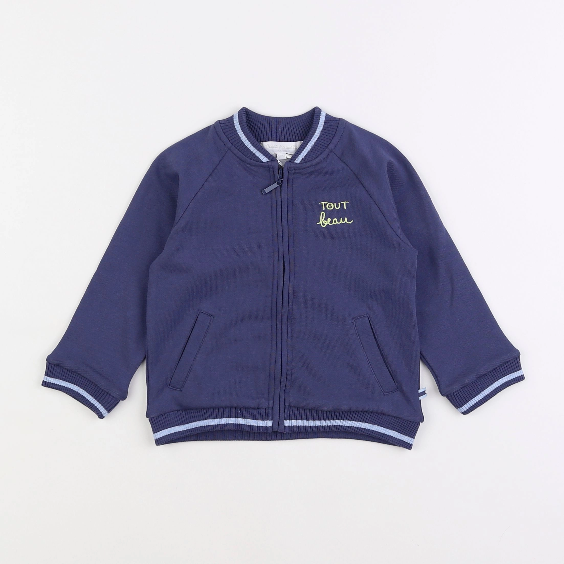 Cadet Rousselle - sweat bleu - 18 mois