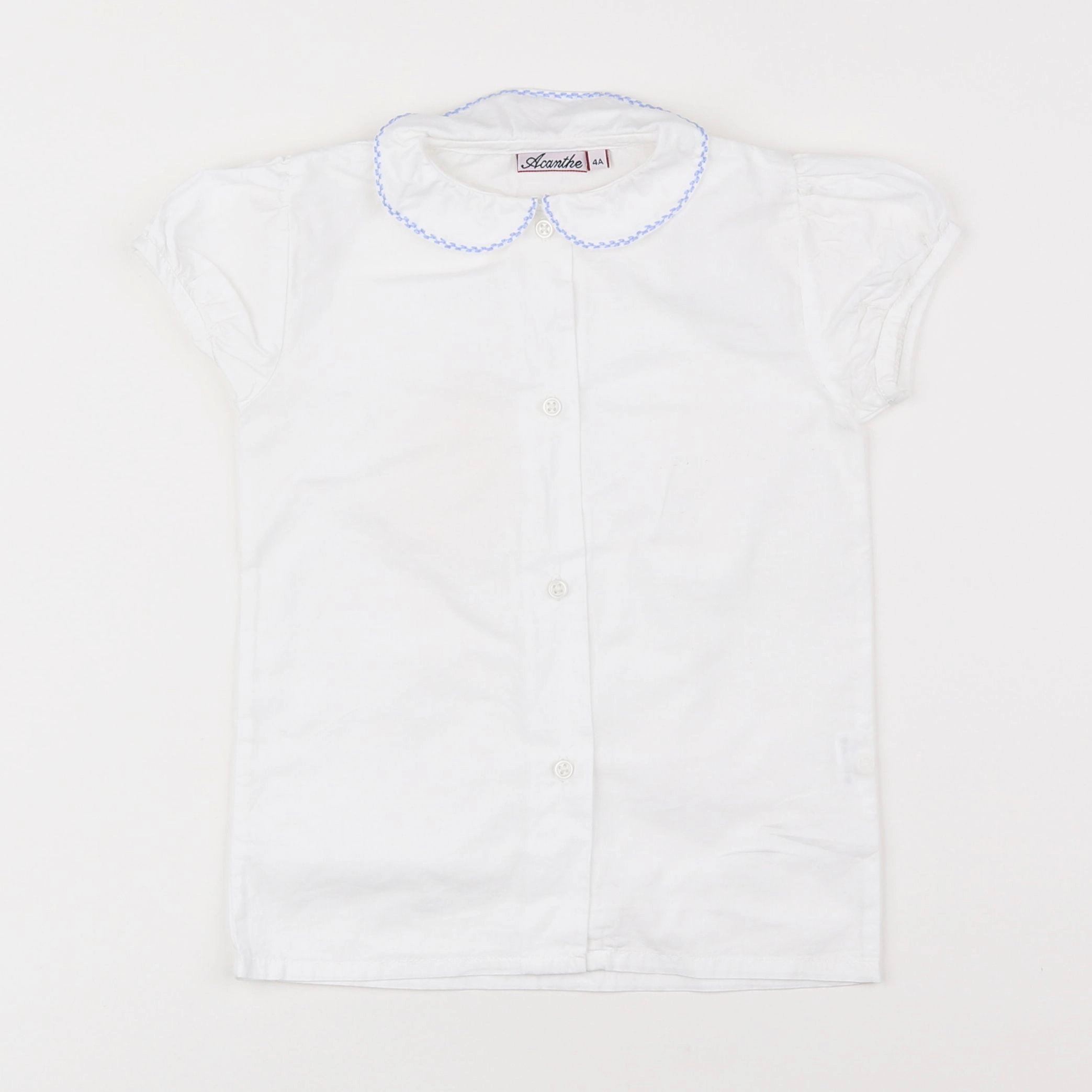 Acanthe - blouse blanc - 4 ans