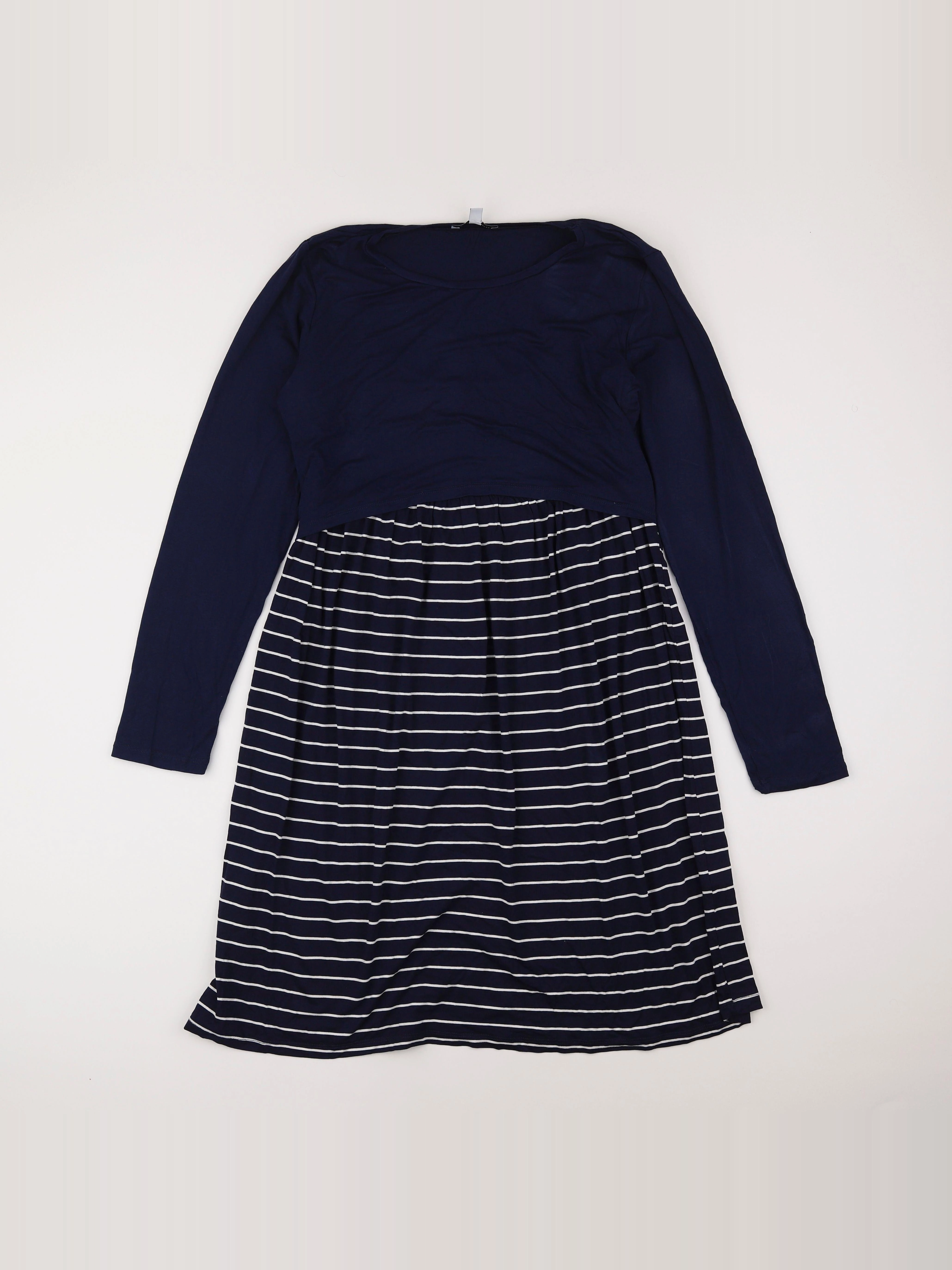 Envie de fraise - robe grossesse bleu - 42 à 44