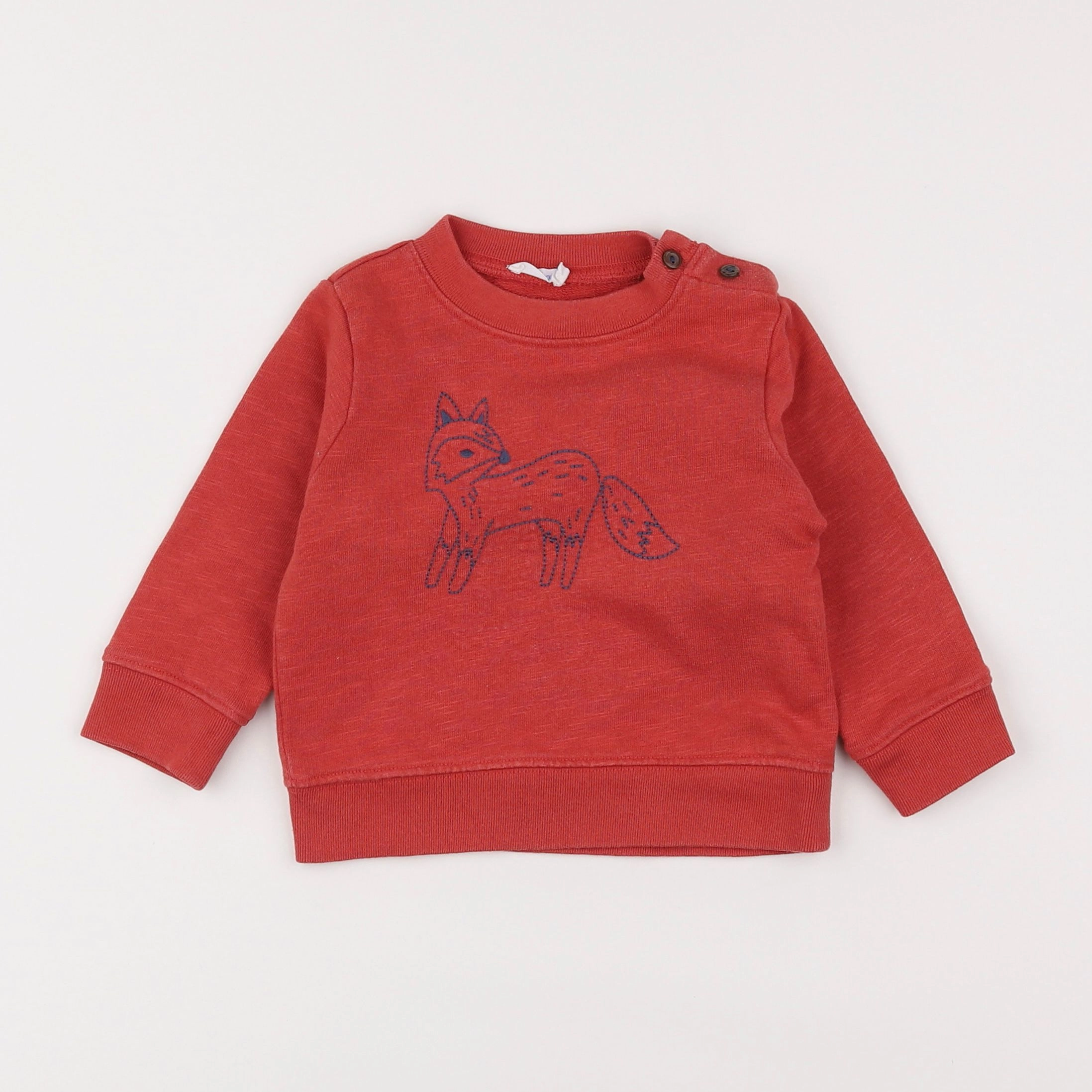 Boutchou - sweat orange - 12 mois