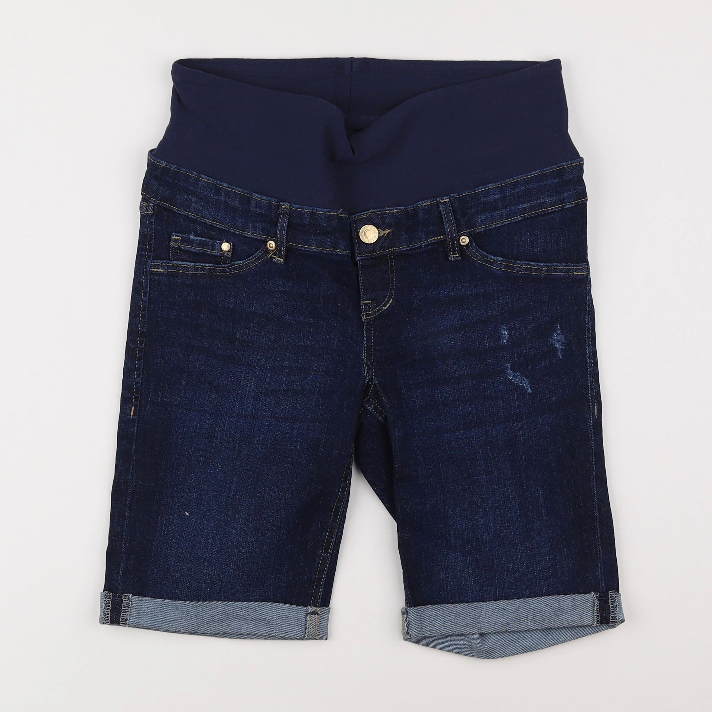 H&M - short grossesse bleu - 38