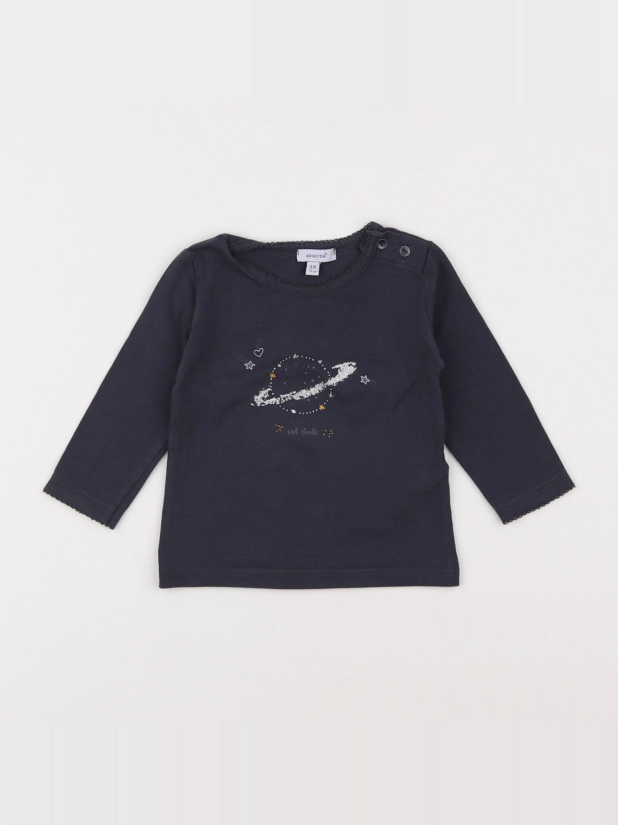 Absorba - tee-shirt gris - 9 mois