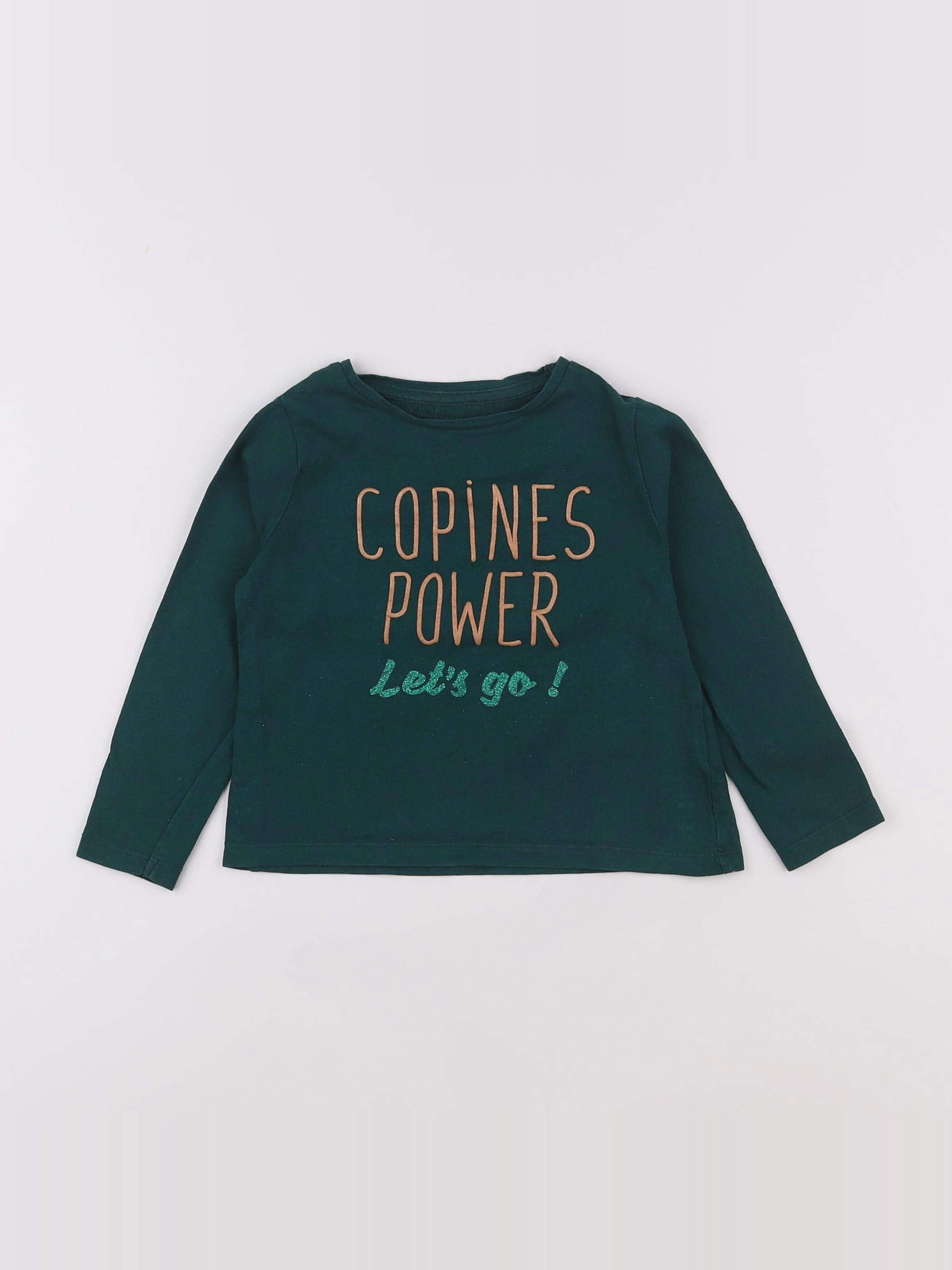 Vertbaudet - tee-shirt vert - 3 ans