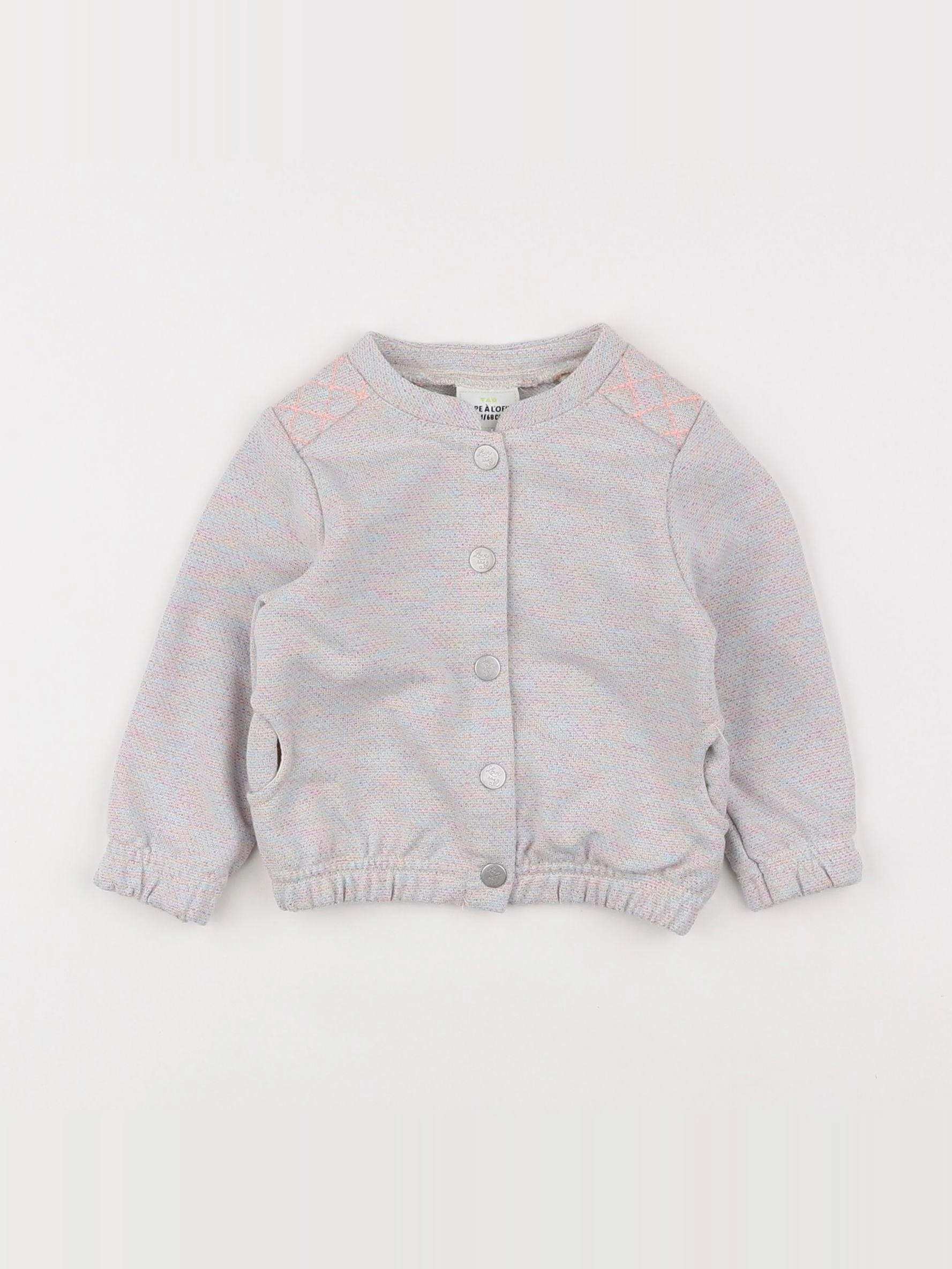 Tape à l'oeil - gilet multicolore - 6 mois