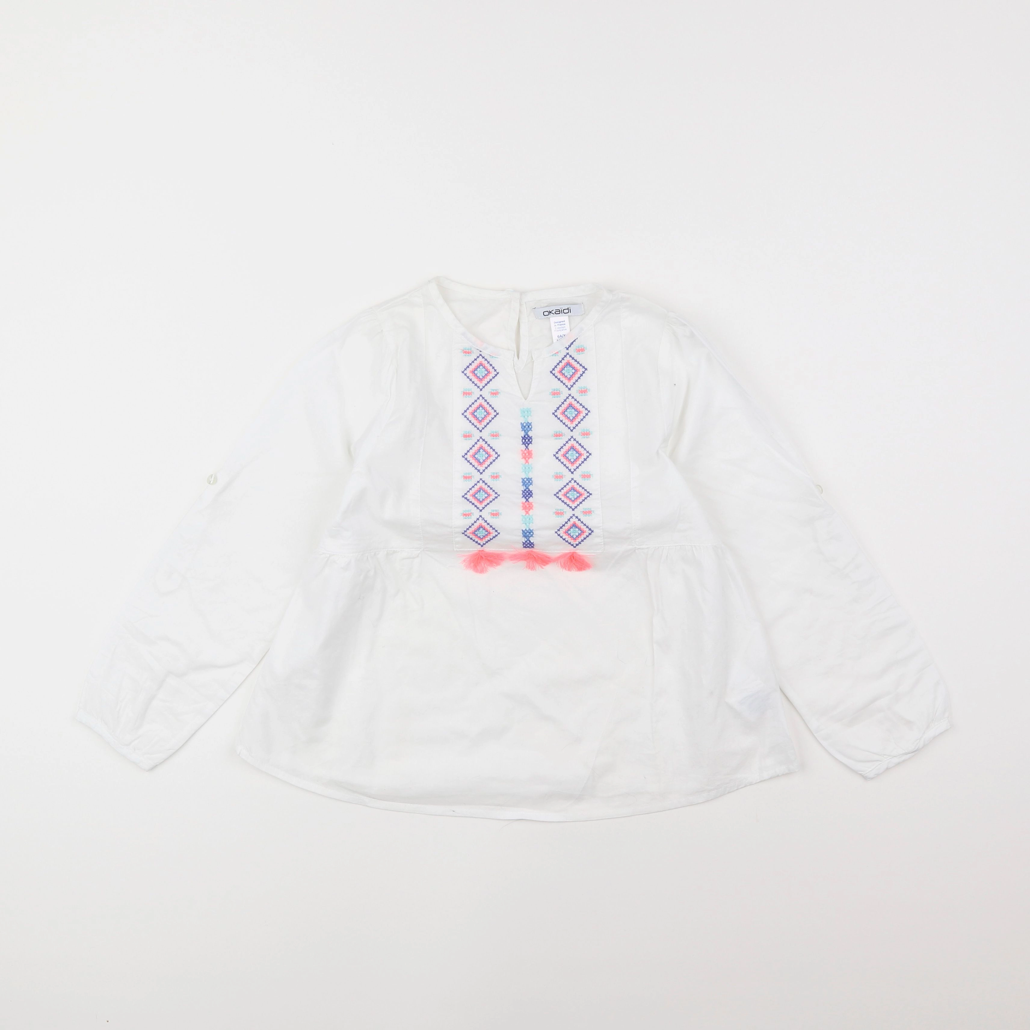 Okaidi - blouse blanc - 6 ans